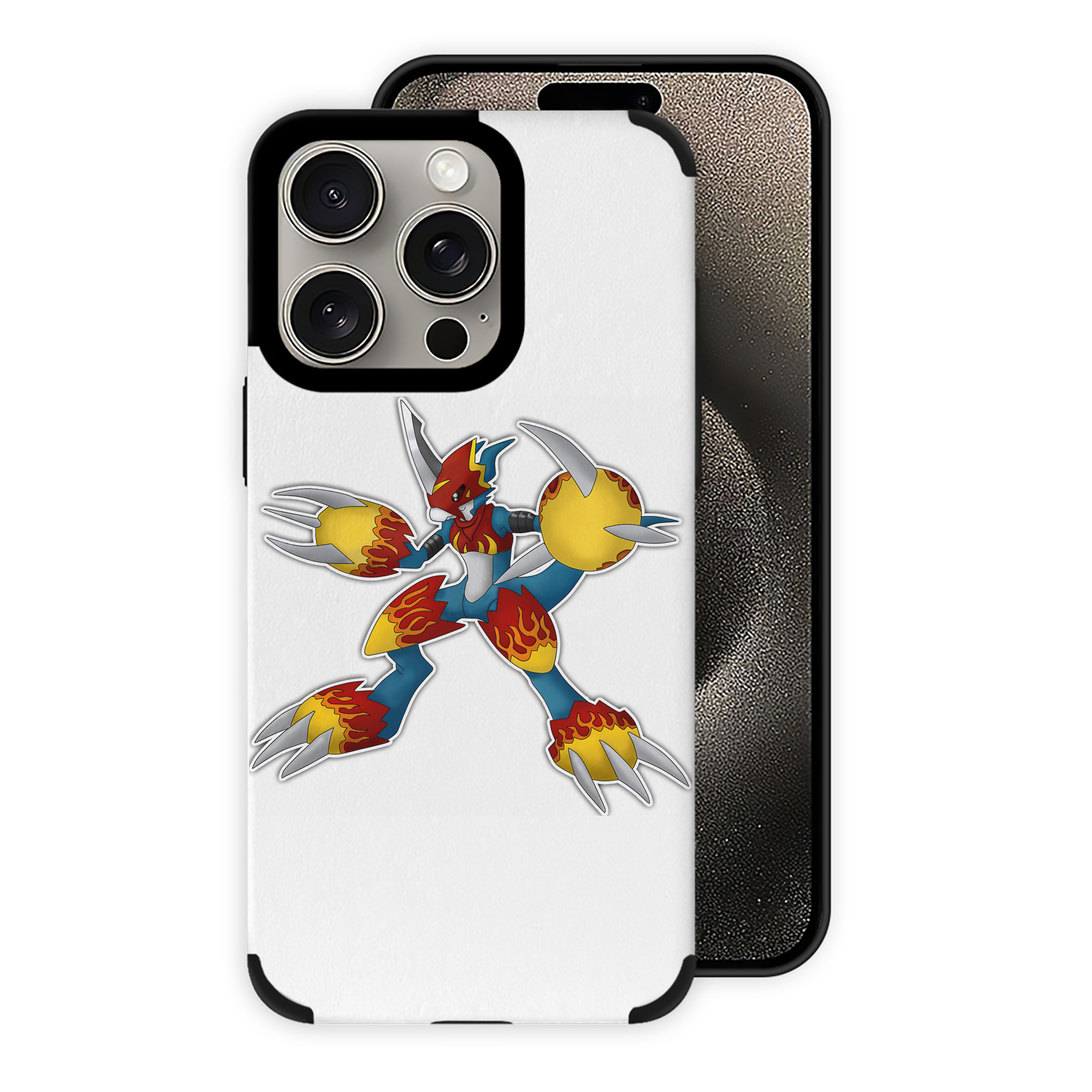 （画像用） Digimon デジタルモンスター/デジモン 【iPhone15ProMax対応】 PUレザー スマホケース 耐衝撃＆黄変防止