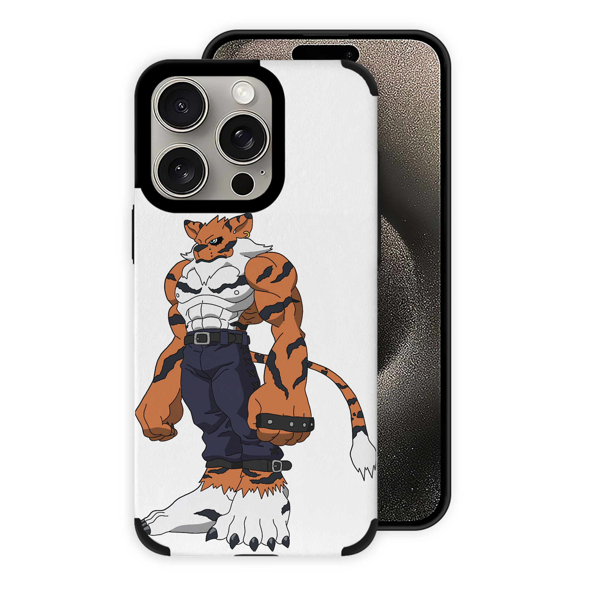 （画像用） Digimon デジタルモンスター/デジモン 【iPhone15ProMax対応】 PUレザー スマホケース 耐衝撃＆黄変防止