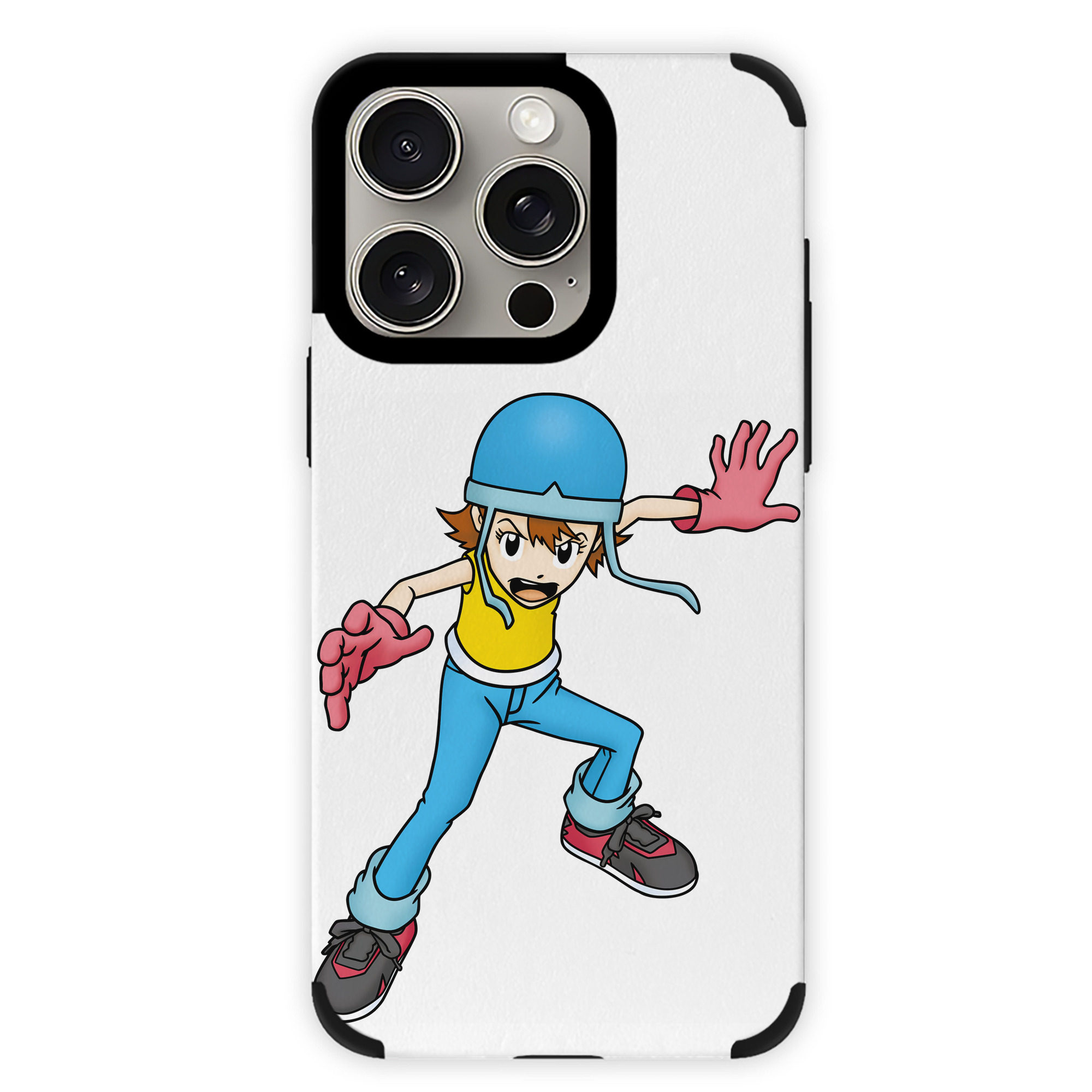 （画像用） Digimon デジタルモンスター/デジモン 【iPhone15ProMax対応】 PUレザー スマホケース 耐衝撃＆黄変防止