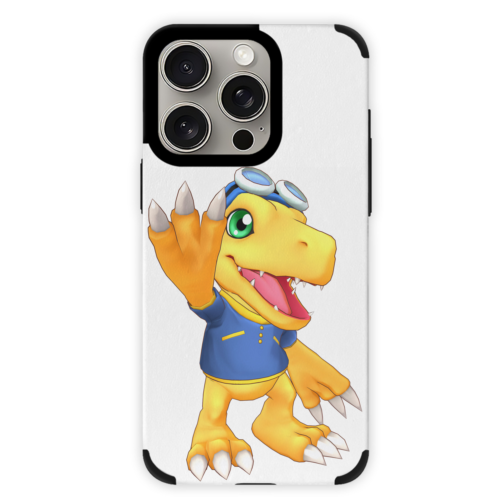 （画像用） Digimon デジタルモンスター/デジモン 【iPhone15ProMax対応】 PUレザー スマホケース 耐衝撃＆黄変防止