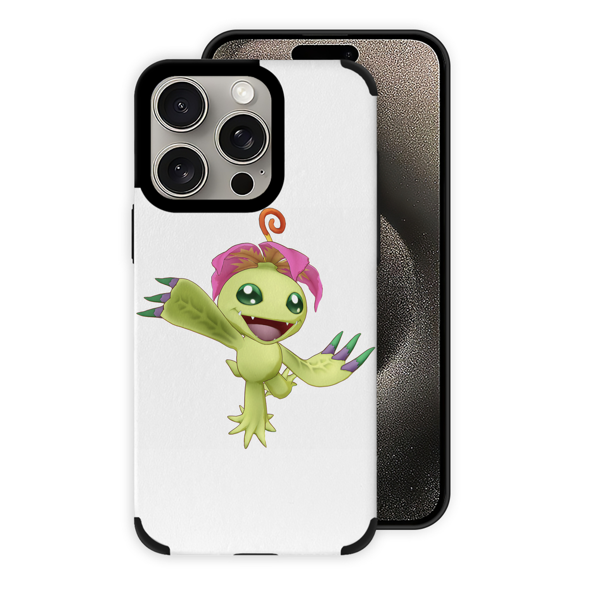 （画像用） Digimon デジタルモンスター/デジモン 【iPhone15ProMax対応】 PUレザー スマホケース 耐衝撃＆黄変防止
