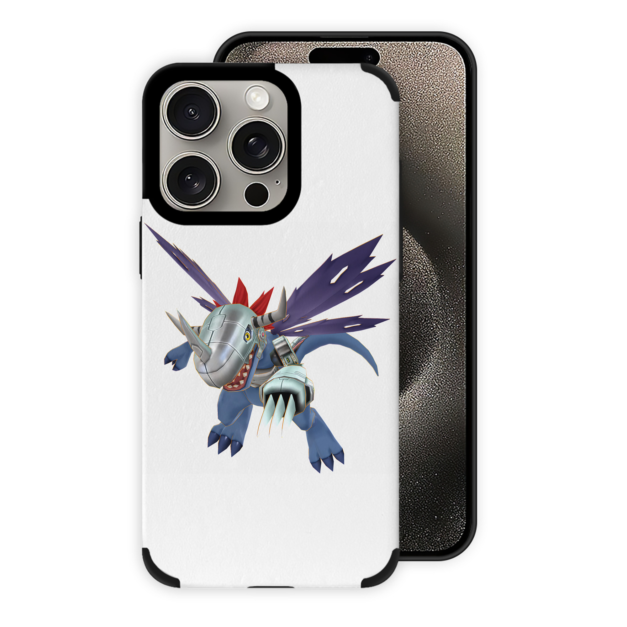 （画像用） Digimon デジタルモンスター/デジモン 【iPhone15ProMax対応】 PUレザー スマホケース 耐衝撃＆黄変防止