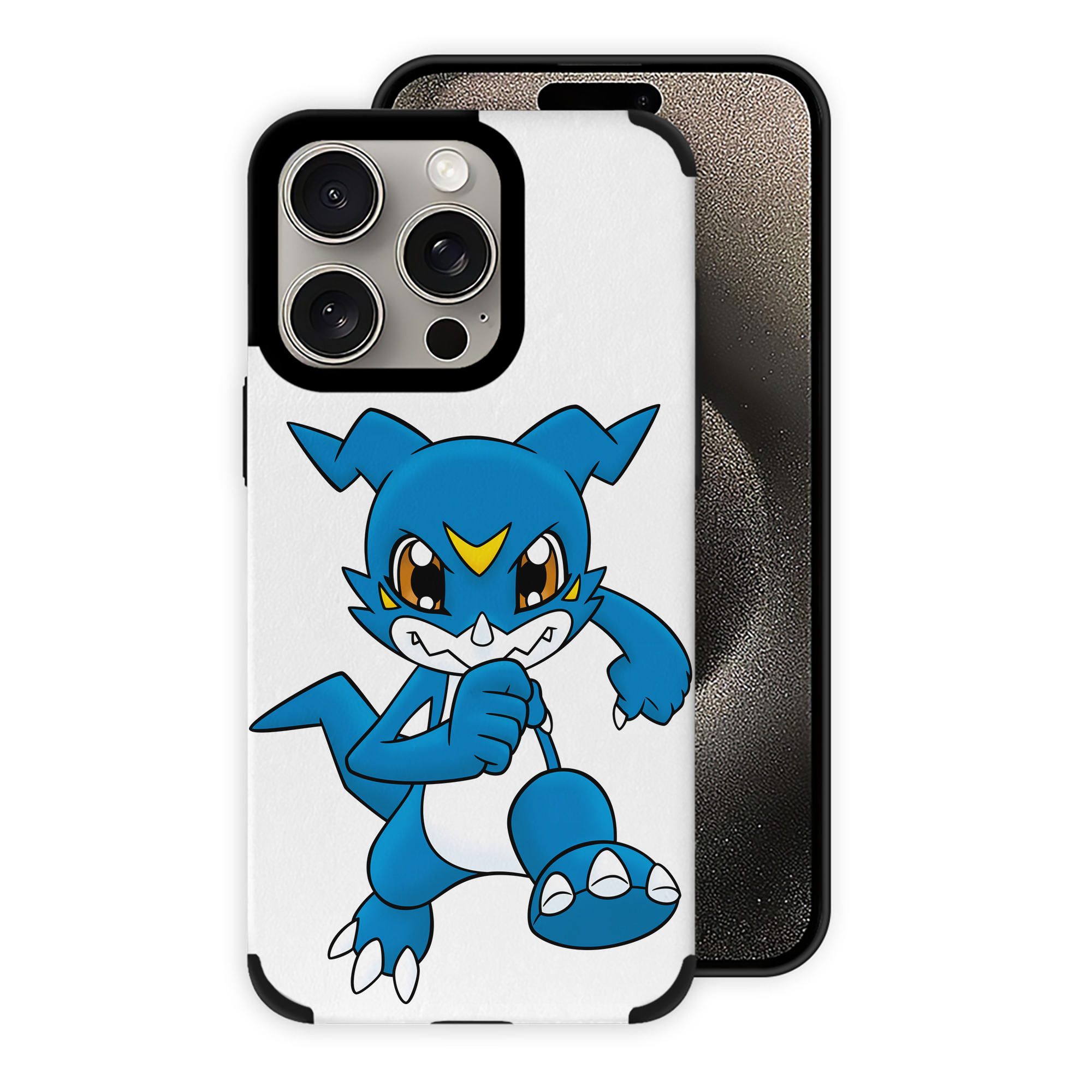 （画像用） Digimon デジタルモンスター/デジモン 【iPhone15ProMax対応】 PUレザー スマホケース 耐衝撃＆黄変防止