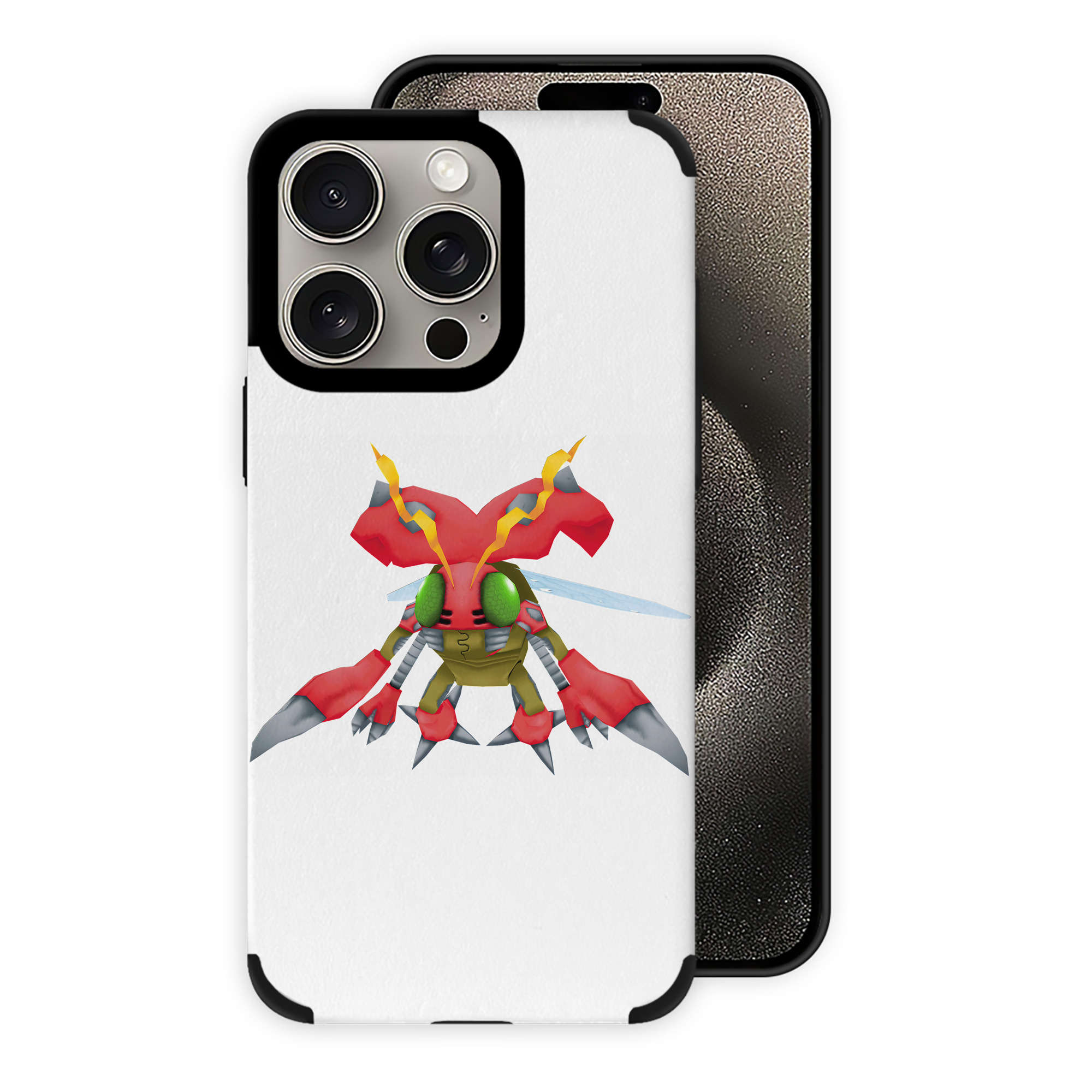 （画像用） Digimon デジタルモンスター/デジモン 【iPhone15ProMax対応】 PUレザー スマホケース 耐衝撃＆黄変防止