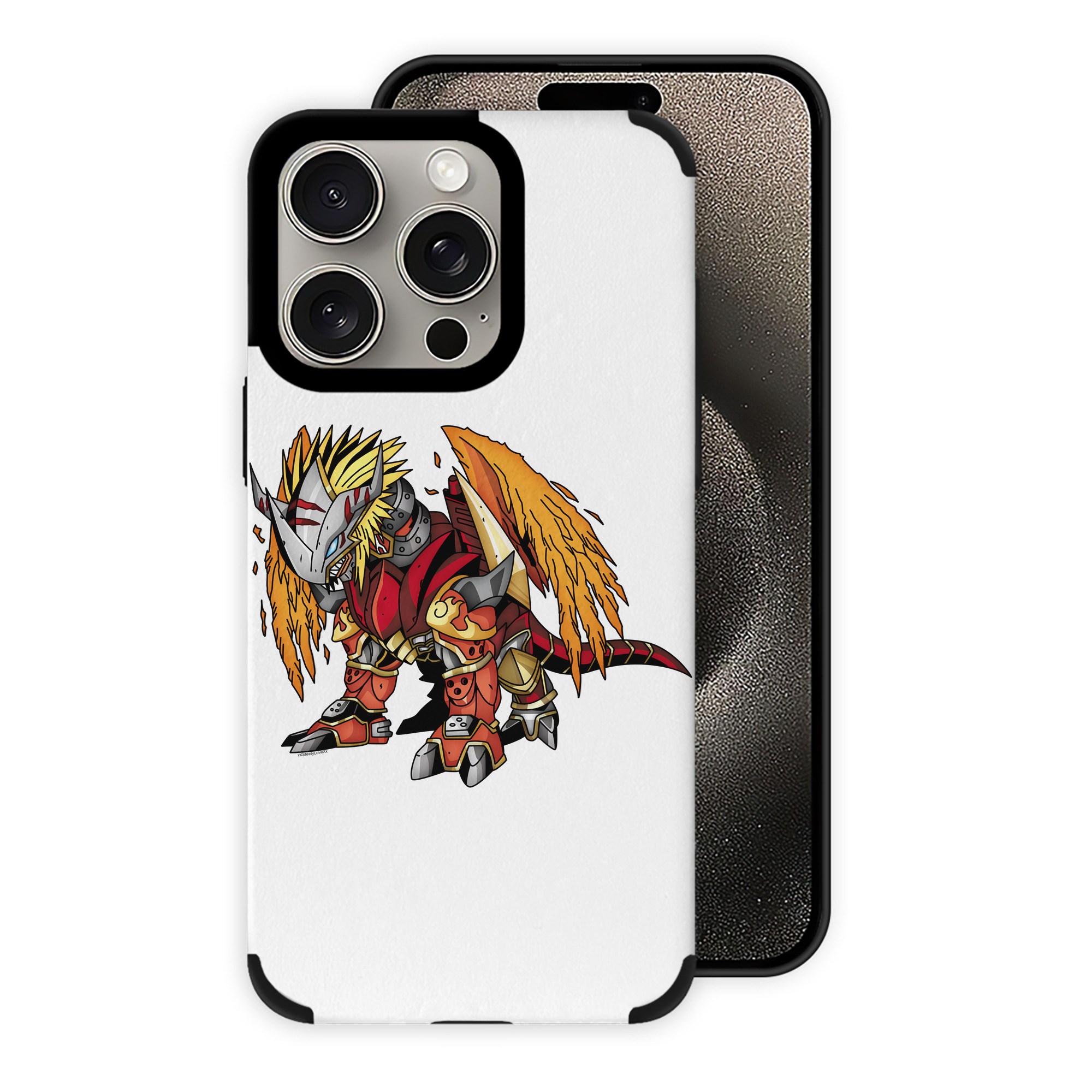 （画像用） Digimon デジタルモンスター/デジモン 【iPhone15ProMax対応】 PUレザー スマホケース 耐衝撃＆黄変防止