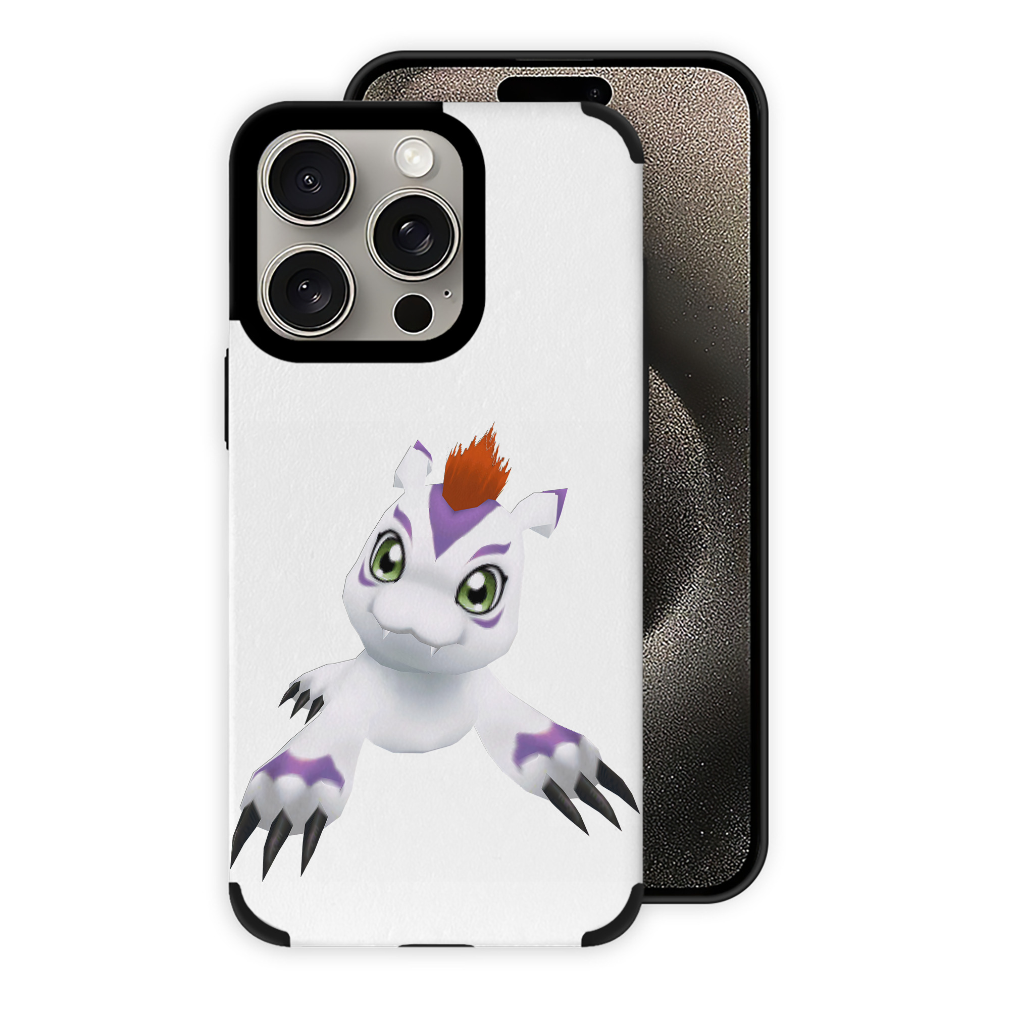 （画像用） Digimon デジタルモンスター/デジモン 【iPhone15ProMax対応】 PUレザー スマホケース 耐衝撃＆黄変防止