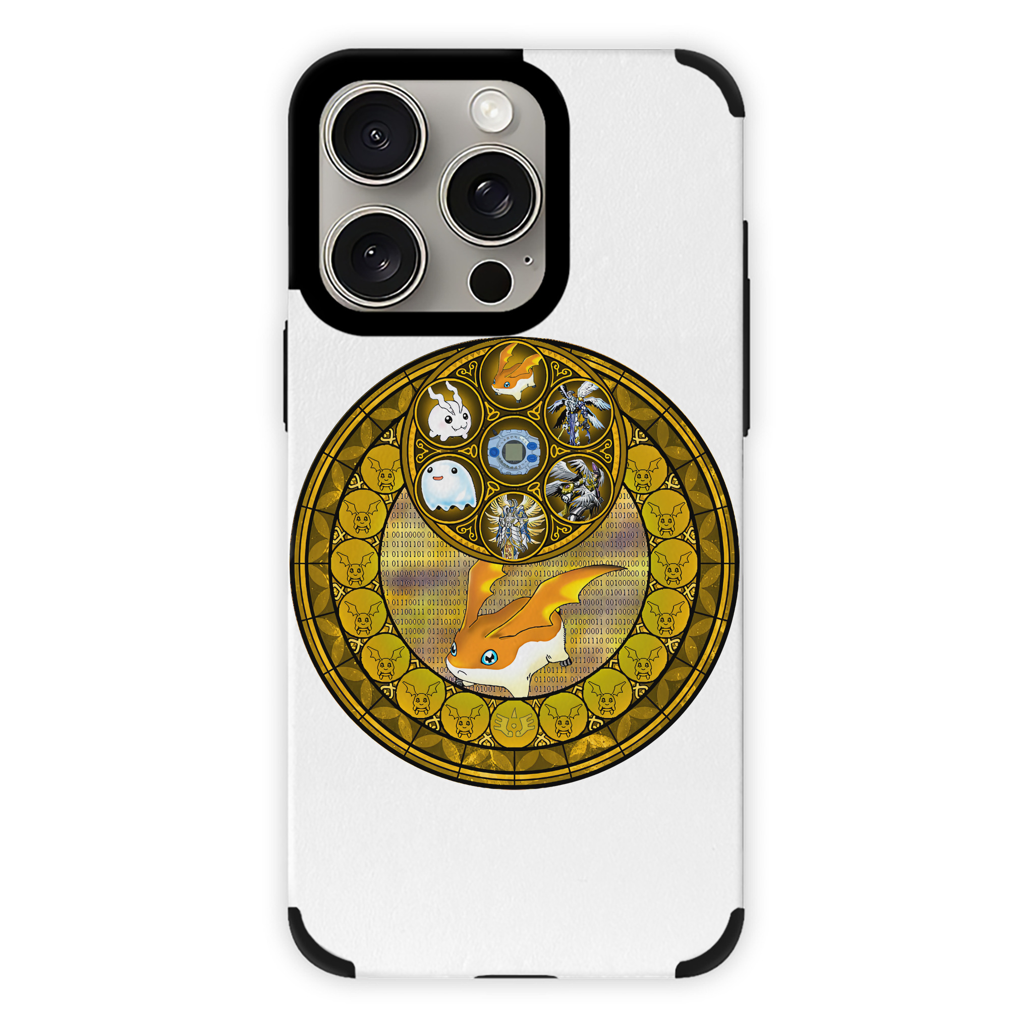 （画像用） Digimon デジタルモンスター/デジモン 【iPhone15ProMax対応】 PUレザー スマホケース 耐衝撃＆黄変防止