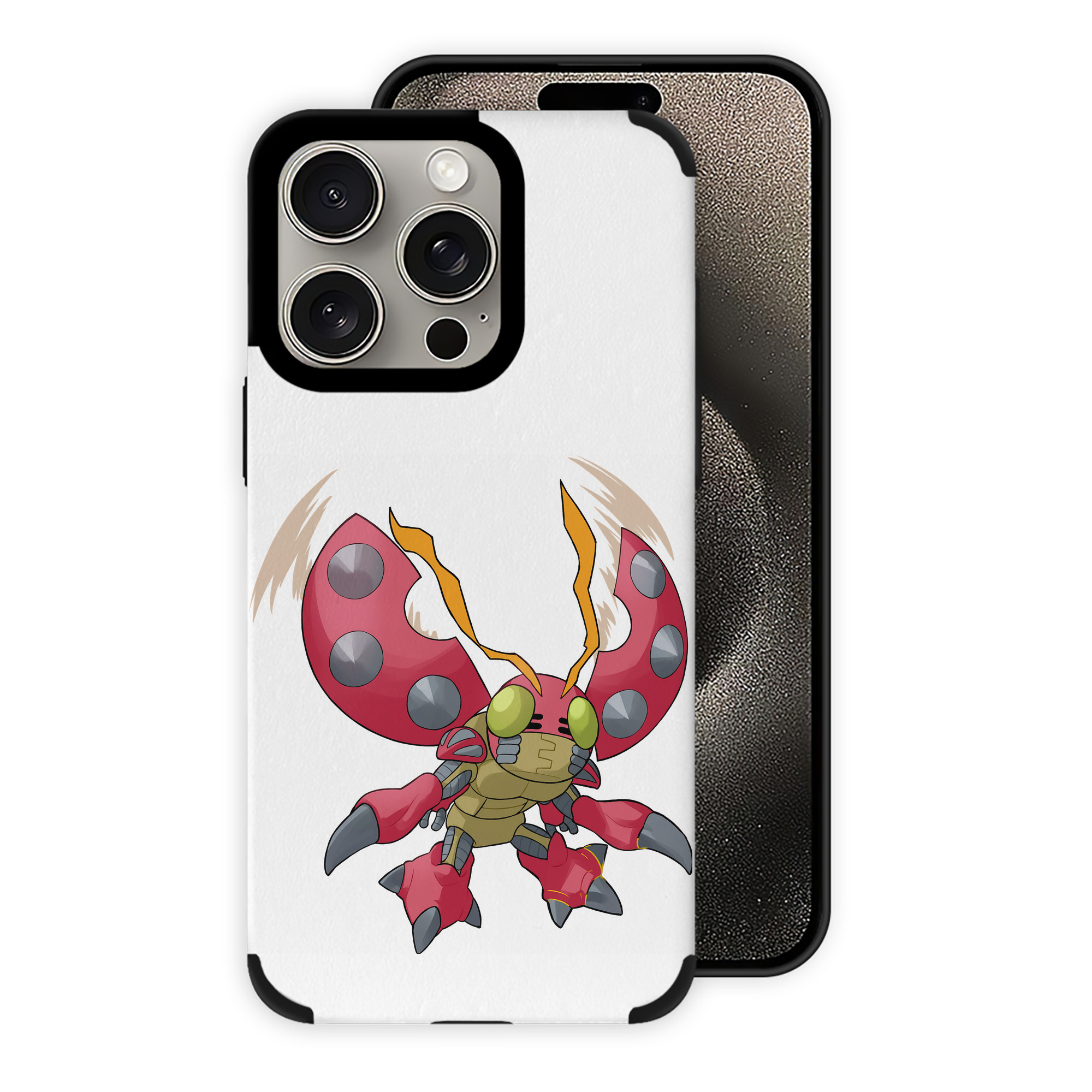 （画像用） Digimon デジタルモンスター/デジモン 【iPhone15ProMax対応】 PUレザー スマホケース 耐衝撃＆黄変防止