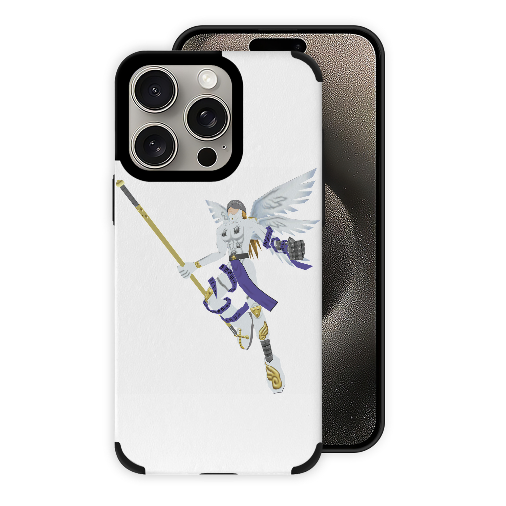（画像用） Digimon デジタルモンスター/デジモン 【iPhone15ProMax対応】 PUレザー スマホケース 耐衝撃＆黄変防止