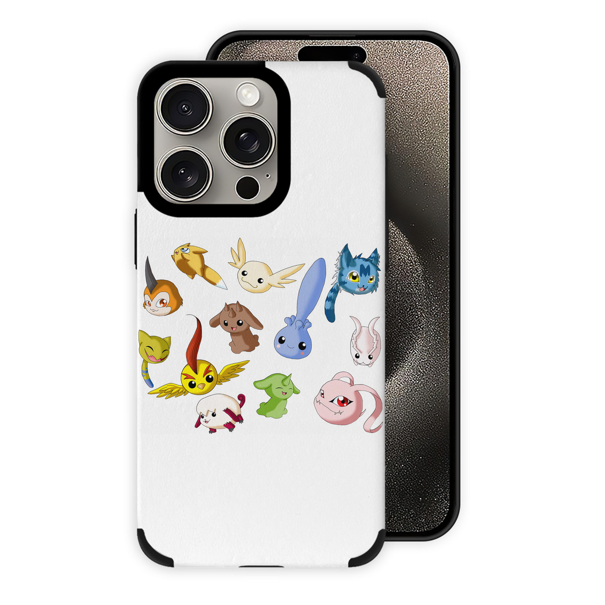 （画像用） Digimon デジタルモンスター/デジモン 【iPhone15ProMax対応】 PUレザー スマホケース 耐衝撃＆黄変防止