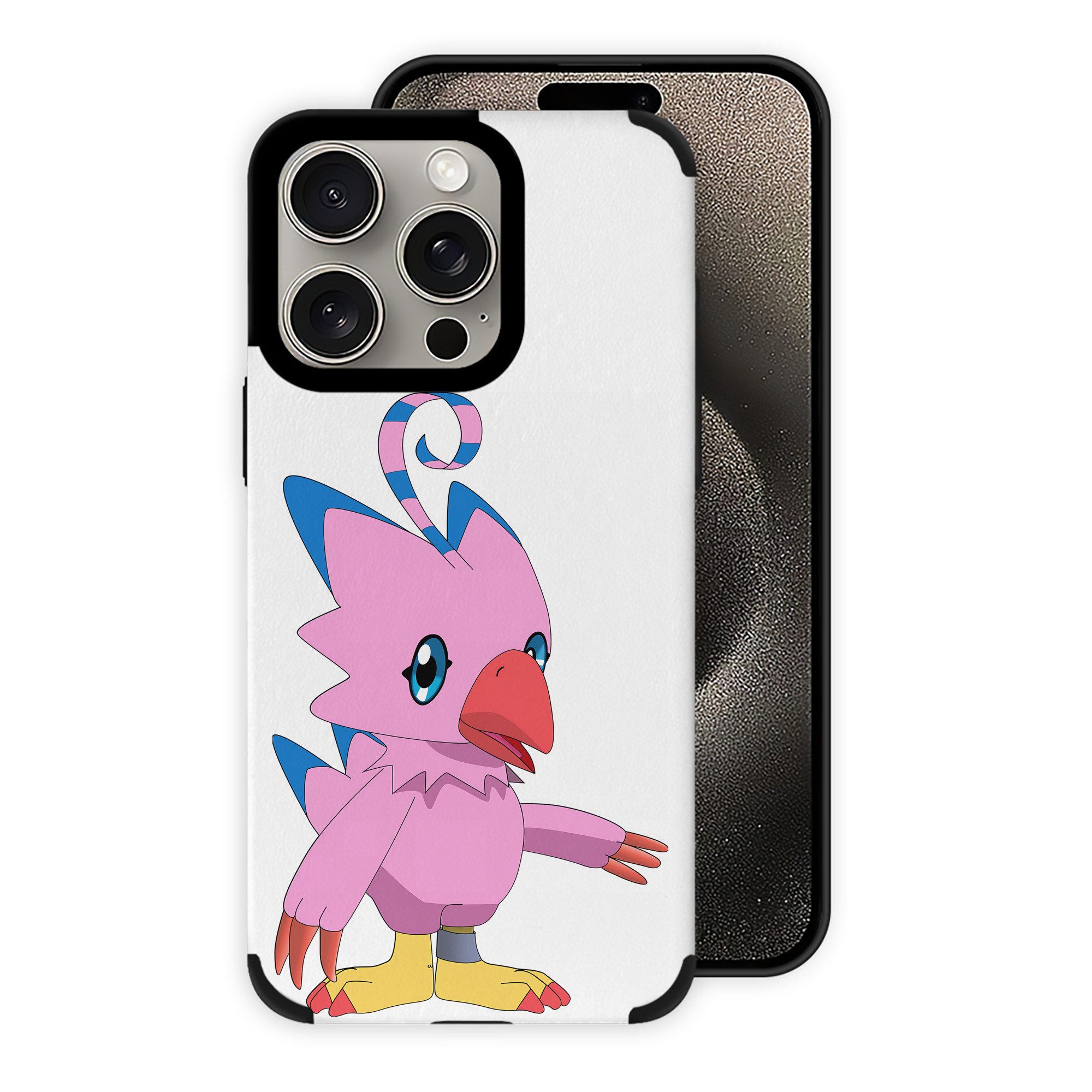 （画像用） Digimon デジタルモンスター/デジモン 【iPhone15ProMax対応】 PUレザー スマホケース 耐衝撃＆黄変防止