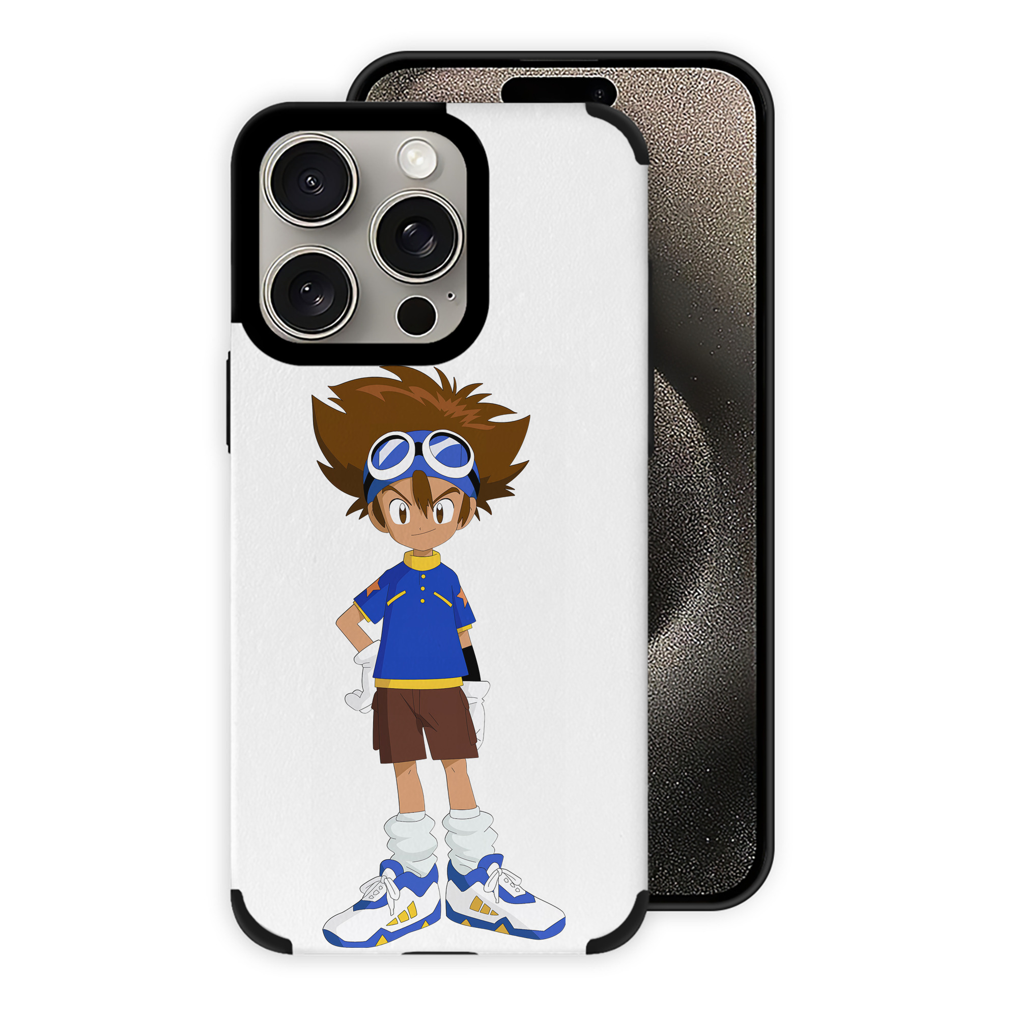 （画像用） Digimon デジタルモンスター/デジモン 【iPhone15ProMax対応】 PUレザー スマホケース 耐衝撃＆黄変防止