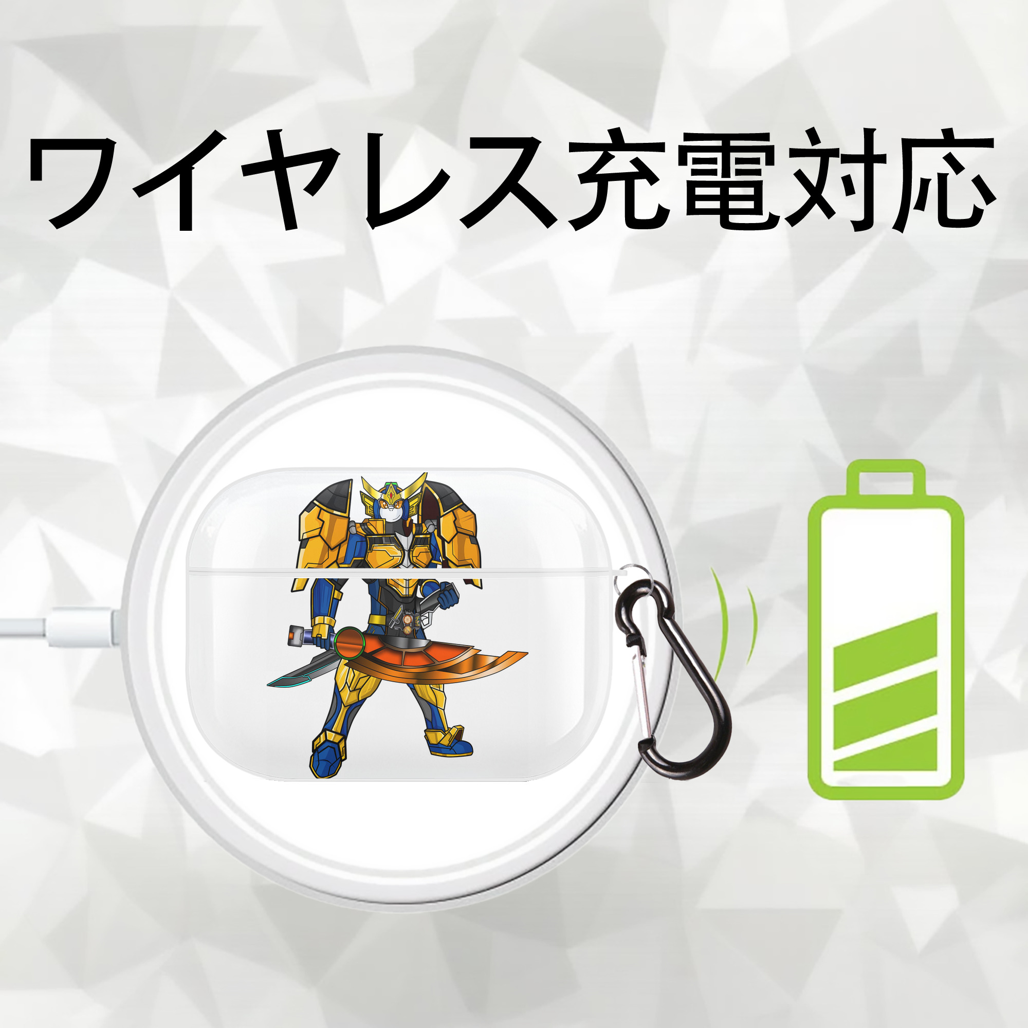 Digimon デジタルモンスター/デジモン 【AirPods Pro用】ハードシェル保護ケース 耐衝撃・防指紋・カラビナ付き商品仕様