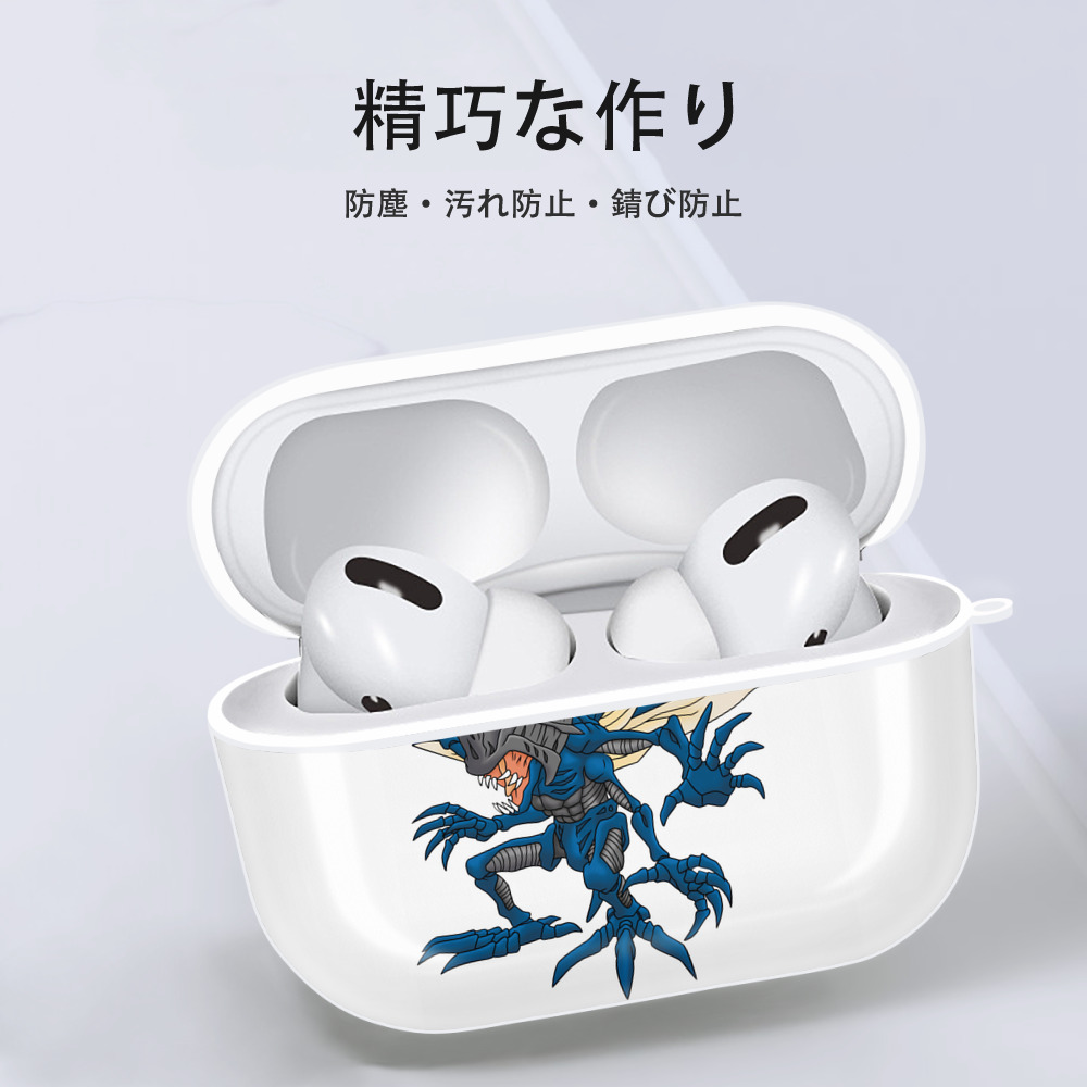 Digimon デジタルモンスター/デジモン 【AirPods Pro用】ハードシェル保護ケース 耐衝撃・防指紋・カラビナ付き商品仕様