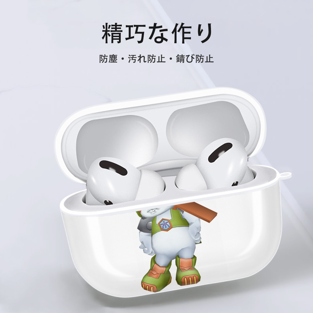 Digimon デジタルモンスター/デジモン 【AirPods Pro用】ハードシェル保護ケース 耐衝撃・防指紋・カラビナ付き商品仕様