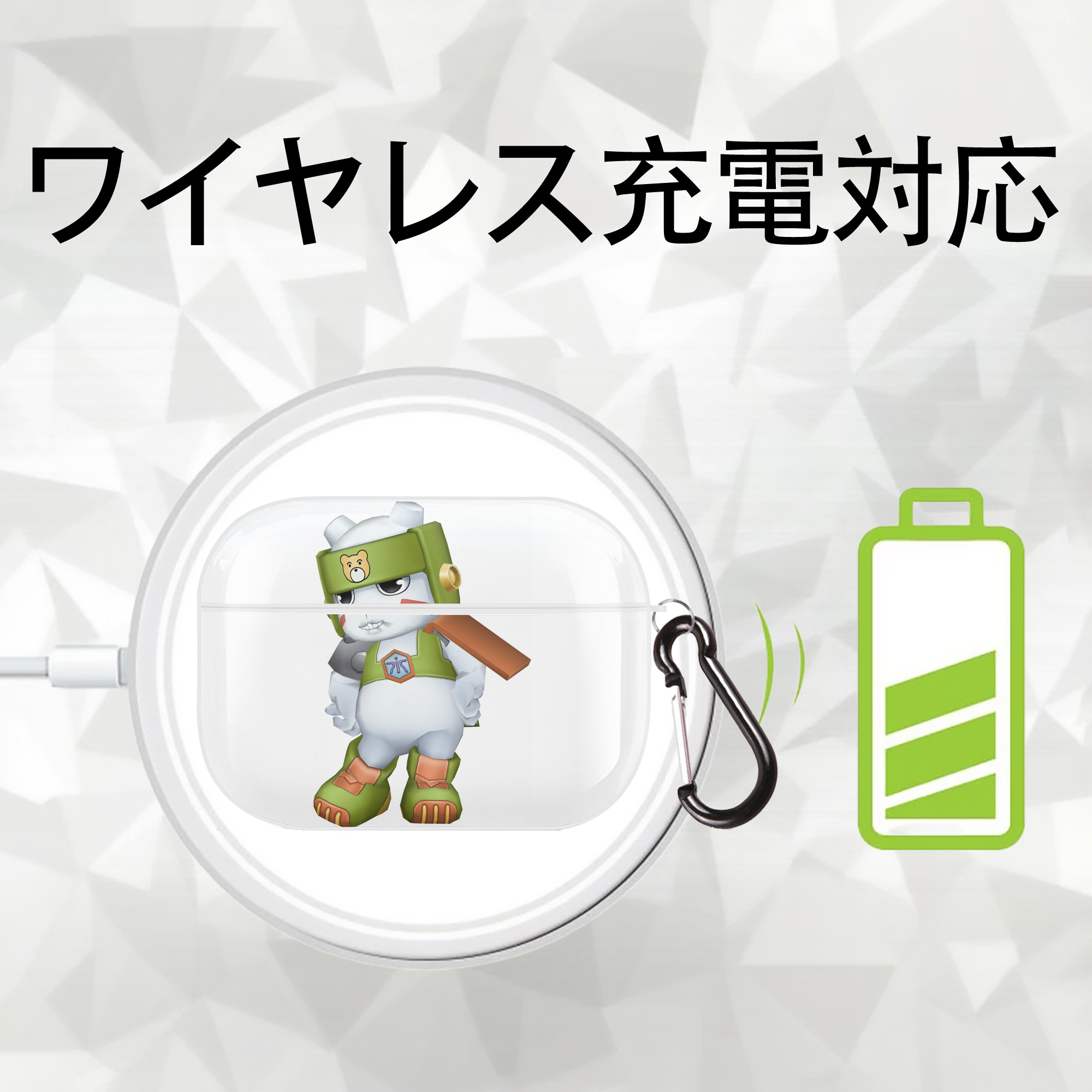 Digimon デジタルモンスター/デジモン 【AirPods Pro用】ハードシェル保護ケース 耐衝撃・防指紋・カラビナ付き商品仕様