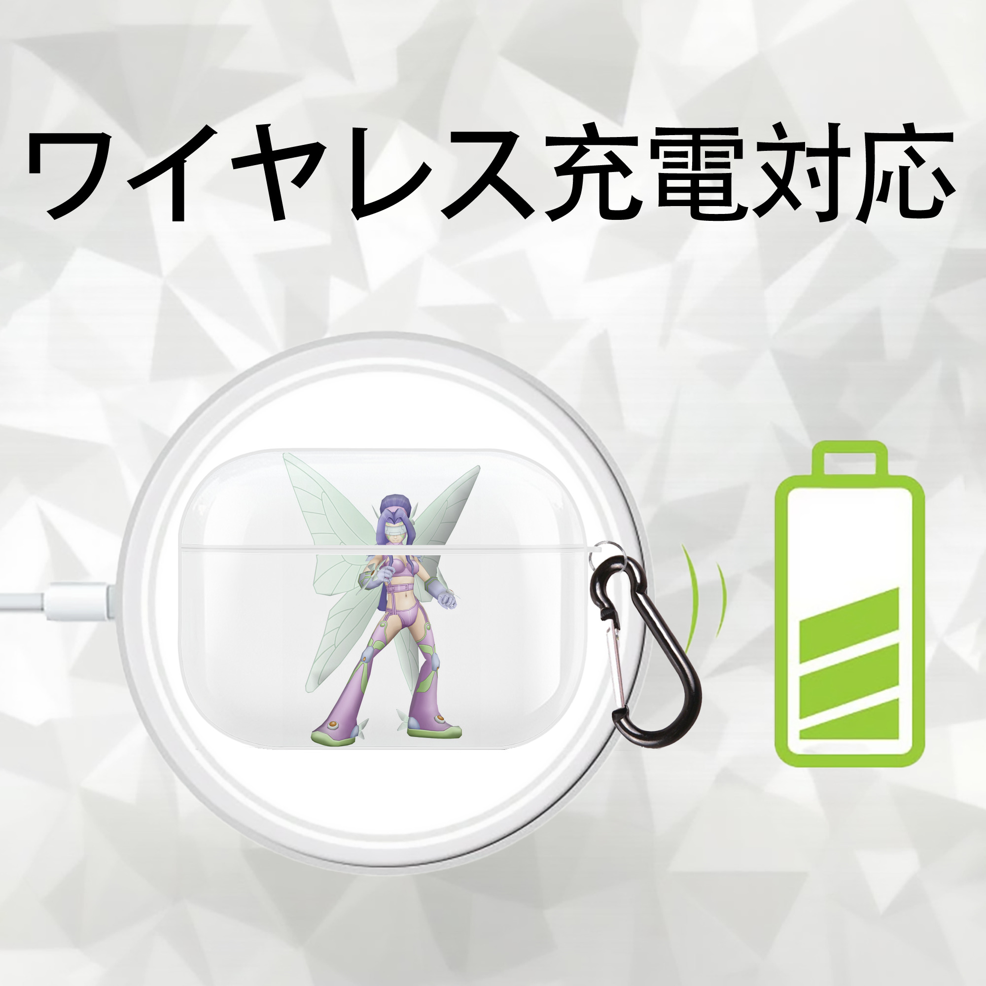 Digimon デジタルモンスター/デジモン 【AirPods Pro用】ハードシェル保護ケース 耐衝撃・防指紋・カラビナ付き商品仕様