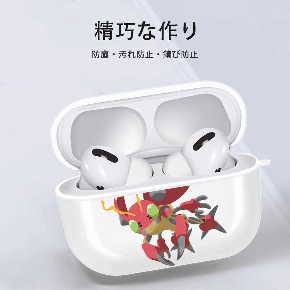 Digimon デジタルモンスター/デジモン 【AirPods Pro用】ハードシェル保護ケース 耐衝撃・防指紋・カラビナ付き商品仕様