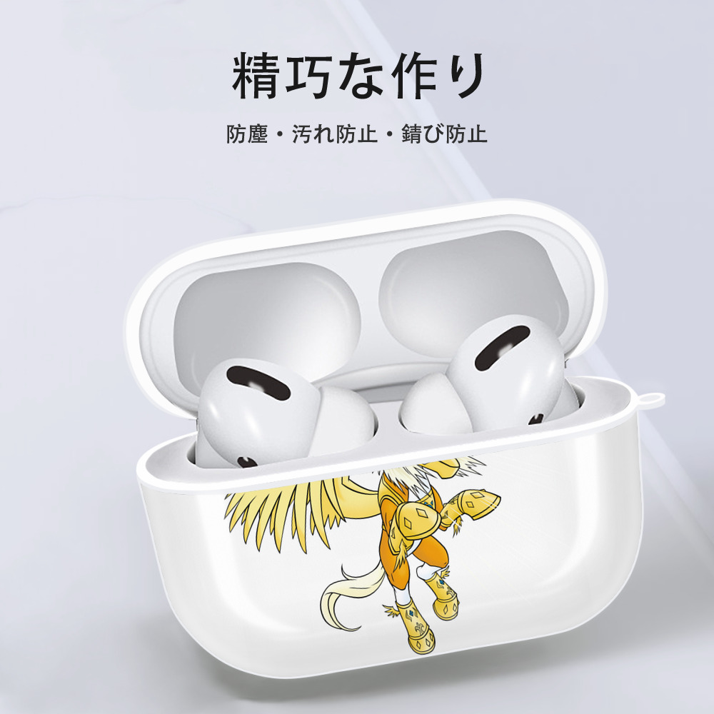 Digimon デジタルモンスター/デジモン 【AirPods Pro用】ハードシェル保護ケース 耐衝撃・防指紋・カラビナ付き商品仕様