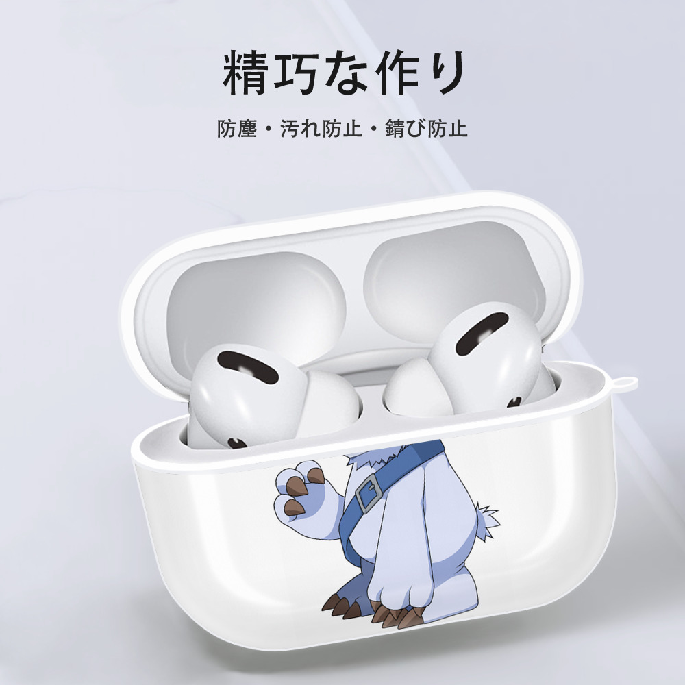 Digimon デジタルモンスター/デジモン 【AirPods Pro用】ハードシェル保護ケース 耐衝撃・防指紋・カラビナ付き商品仕様