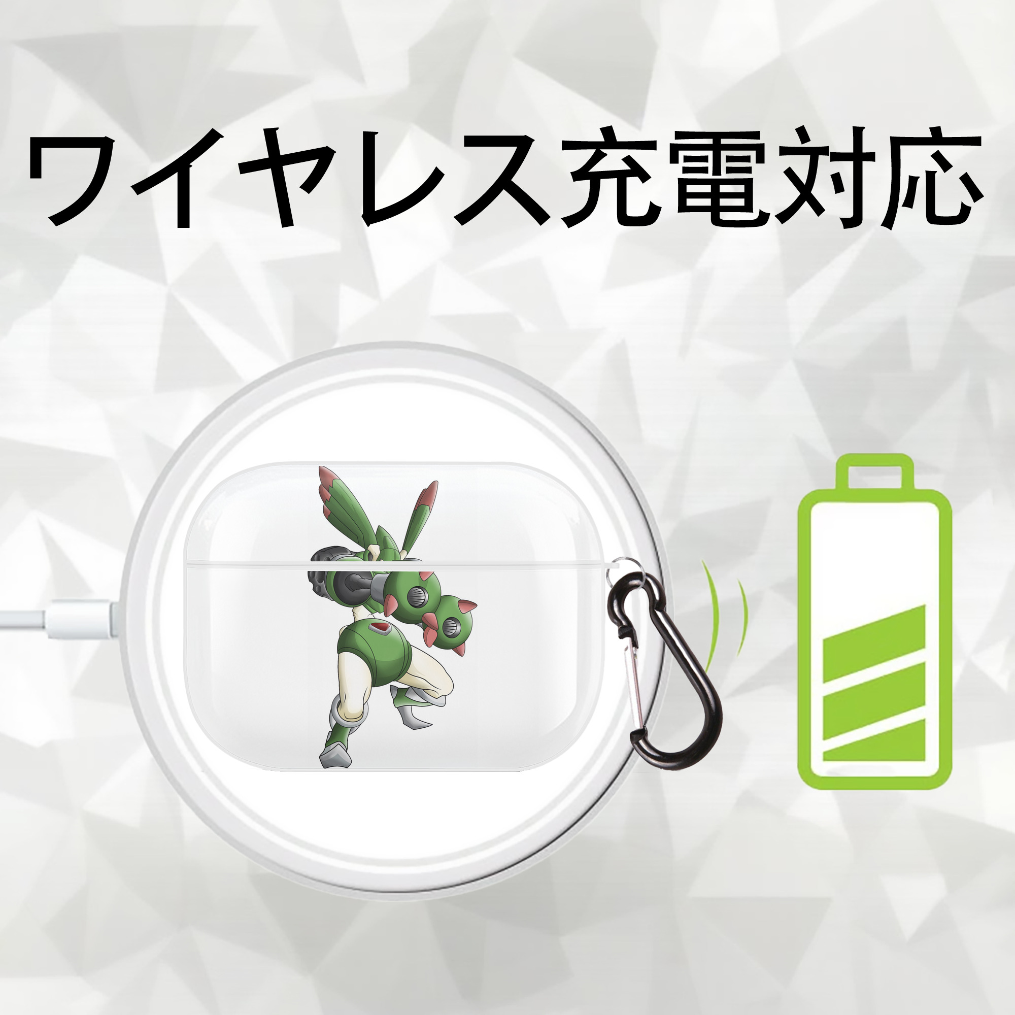Digimon デジタルモンスター/デジモン 【AirPods Pro用】ハードシェル保護ケース 耐衝撃・防指紋・カラビナ付き商品仕様
