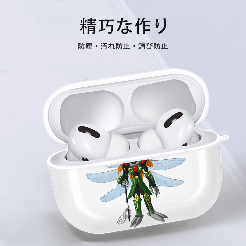 Digimon デジタルモンスター/デジモン 【AirPods Pro用】ハードシェル保護ケース 耐衝撃・防指紋・カラビナ付き商品仕様
