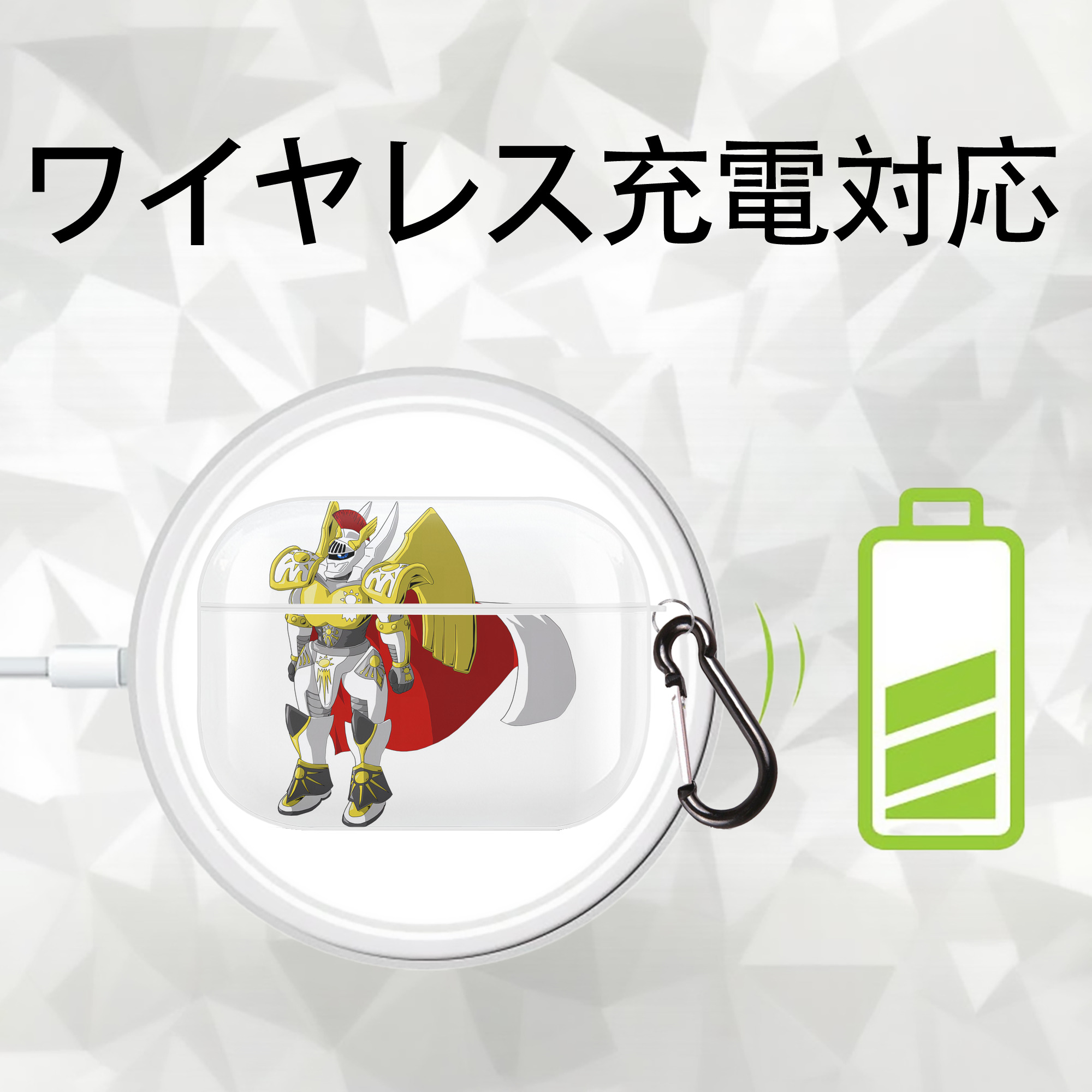 Digimon デジタルモンスター/デジモン 【AirPods Pro用】ハードシェル保護ケース 耐衝撃・防指紋・カラビナ付き商品仕様