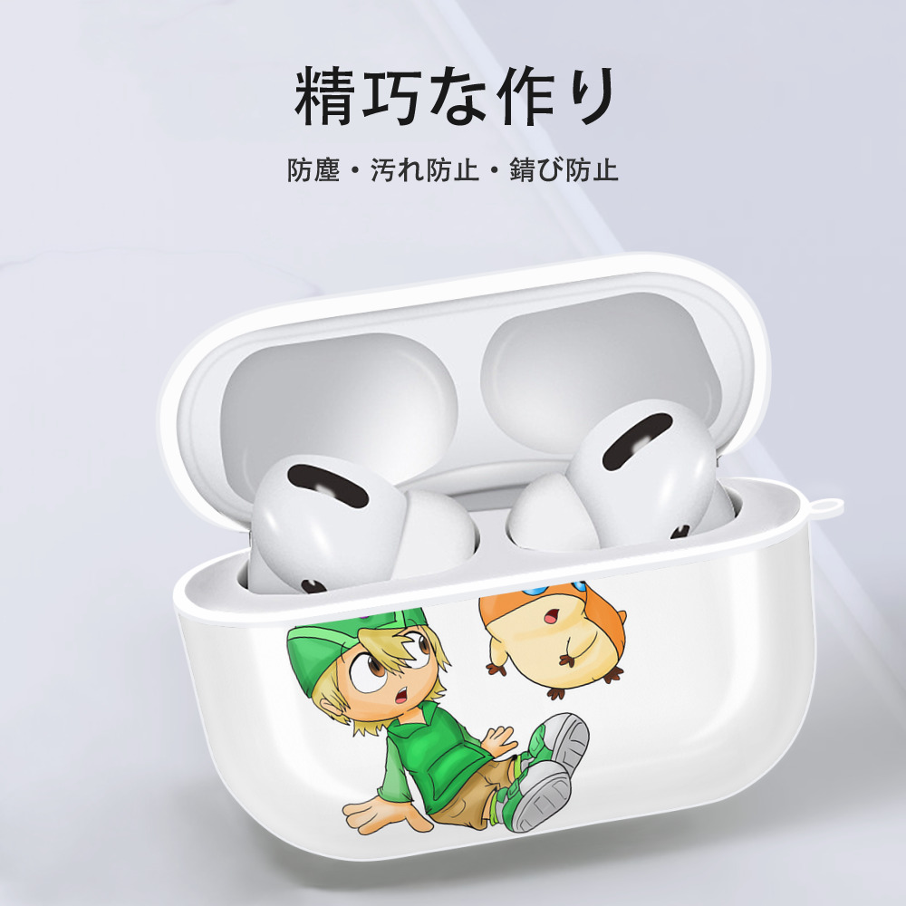 Digimon デジタルモンスター/デジモン 【AirPods Pro用】ハードシェル保護ケース 耐衝撃・防指紋・カラビナ付き商品仕様
