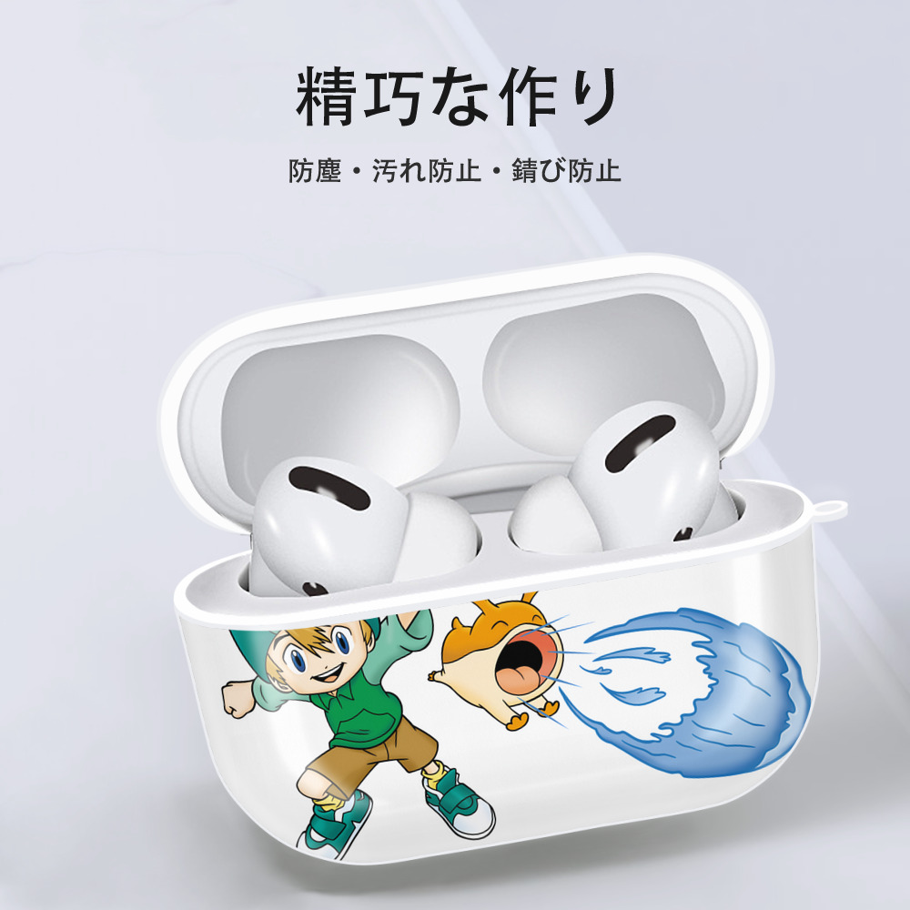 Digimon デジタルモンスター/デジモン 【AirPods Pro用】ハードシェル保護ケース 耐衝撃・防指紋・カラビナ付き商品仕様