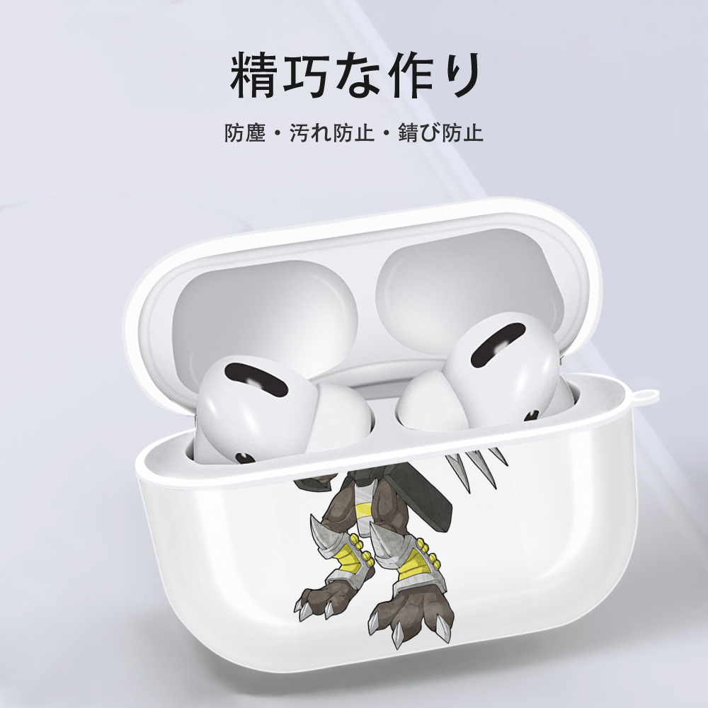 Digimon デジタルモンスター/デジモン 【AirPods Pro用】ハードシェル保護ケース 耐衝撃・防指紋・カラビナ付き商品仕様
