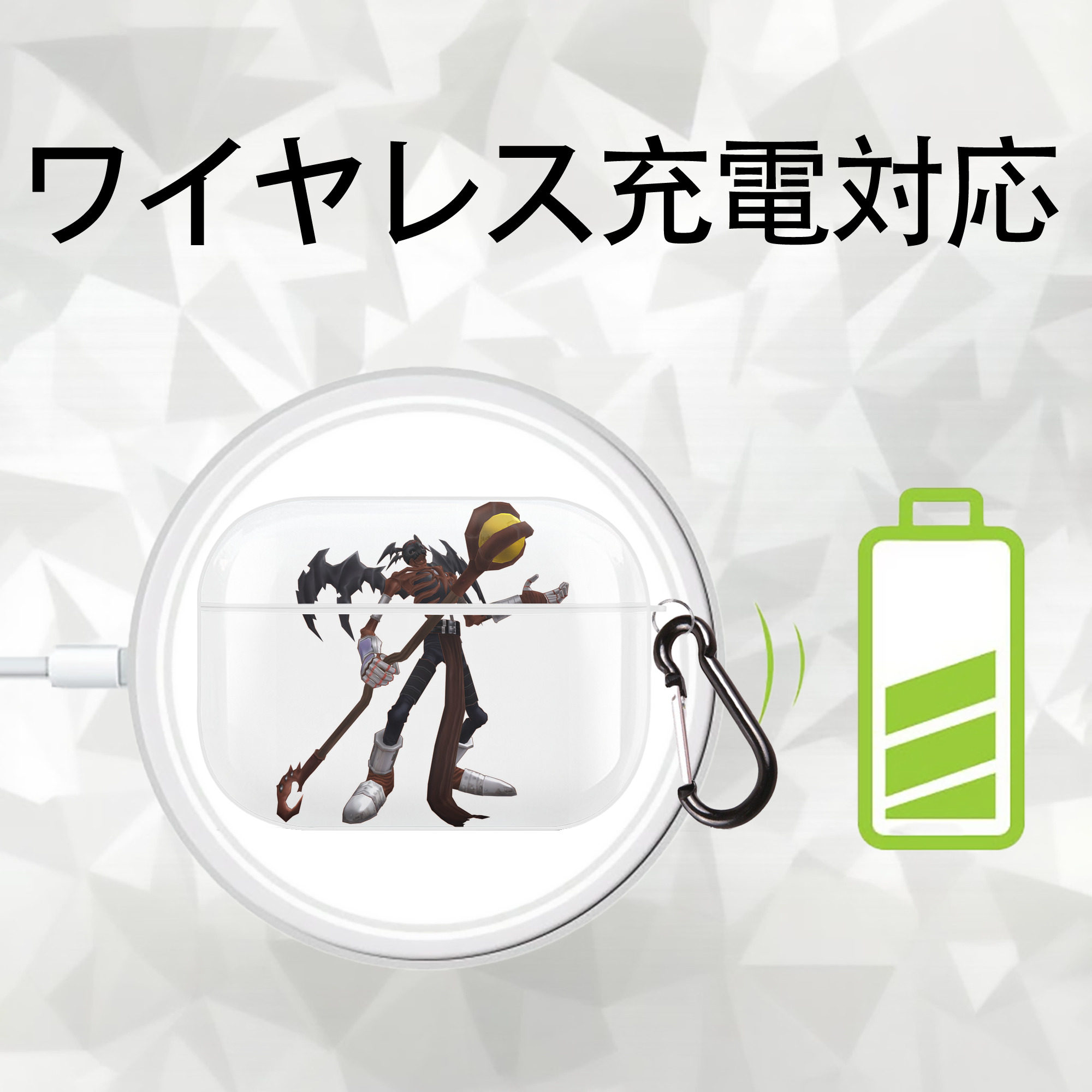 Digimon デジタルモンスター/デジモン 【AirPods Pro用】ハードシェル保護ケース 耐衝撃・防指紋・カラビナ付き商品仕様
