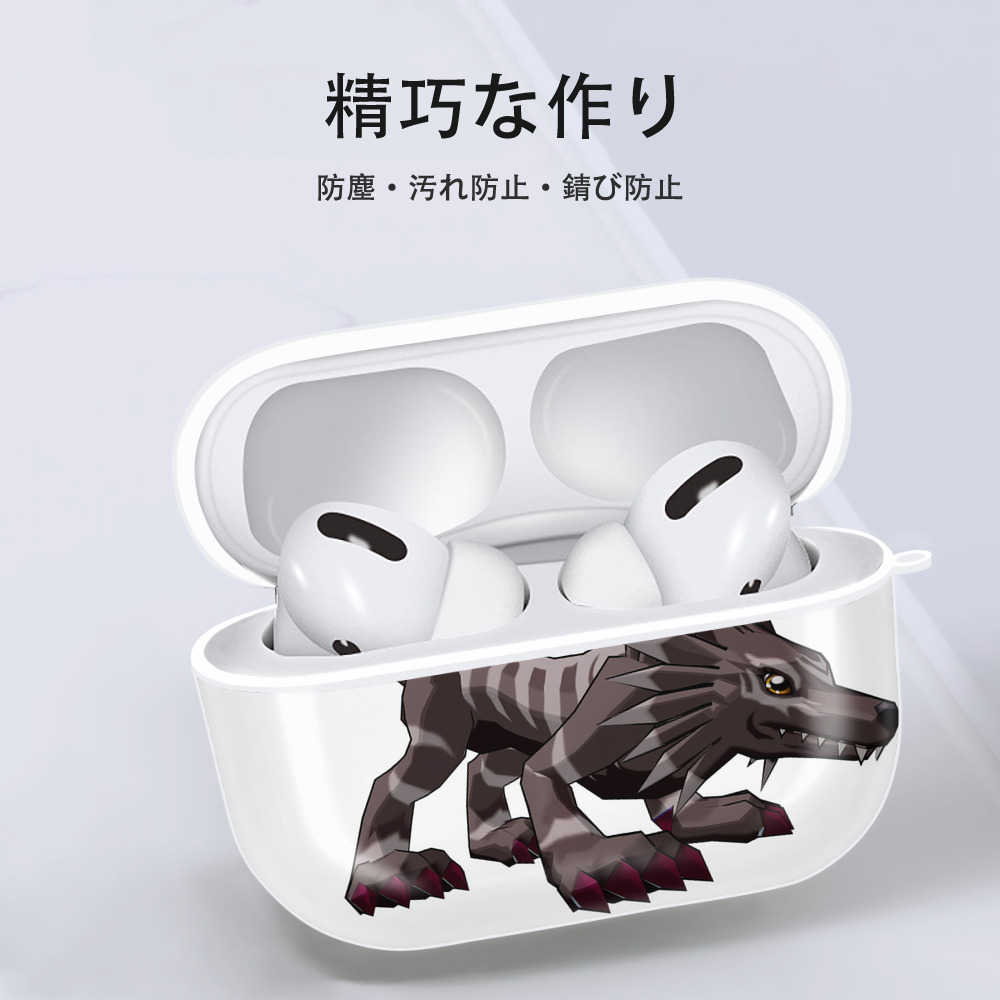 Digimon デジタルモンスター/デジモン 【AirPods Pro用】ハードシェル保護ケース 耐衝撃・防指紋・カラビナ付き商品仕様
