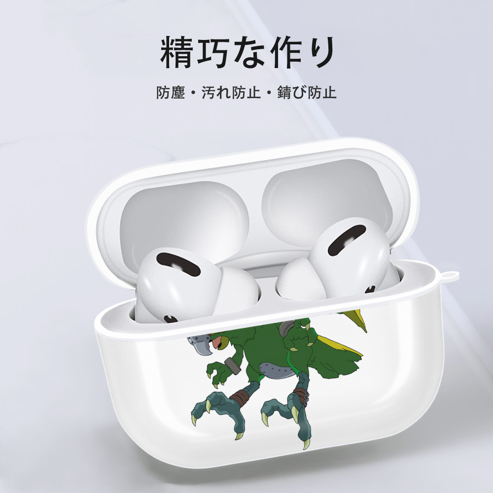 Digimon デジタルモンスター/デジモン 【AirPods Pro用】ハードシェル保護ケース 耐衝撃・防指紋・カラビナ付き商品仕様