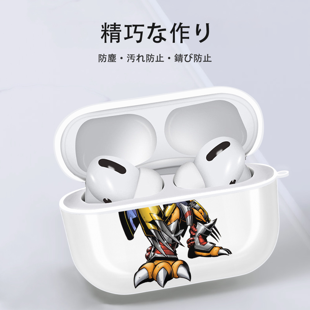 Digimon デジタルモンスター/デジモン 【AirPods Pro用】ハードシェル保護ケース 耐衝撃・防指紋・カラビナ付き商品仕様