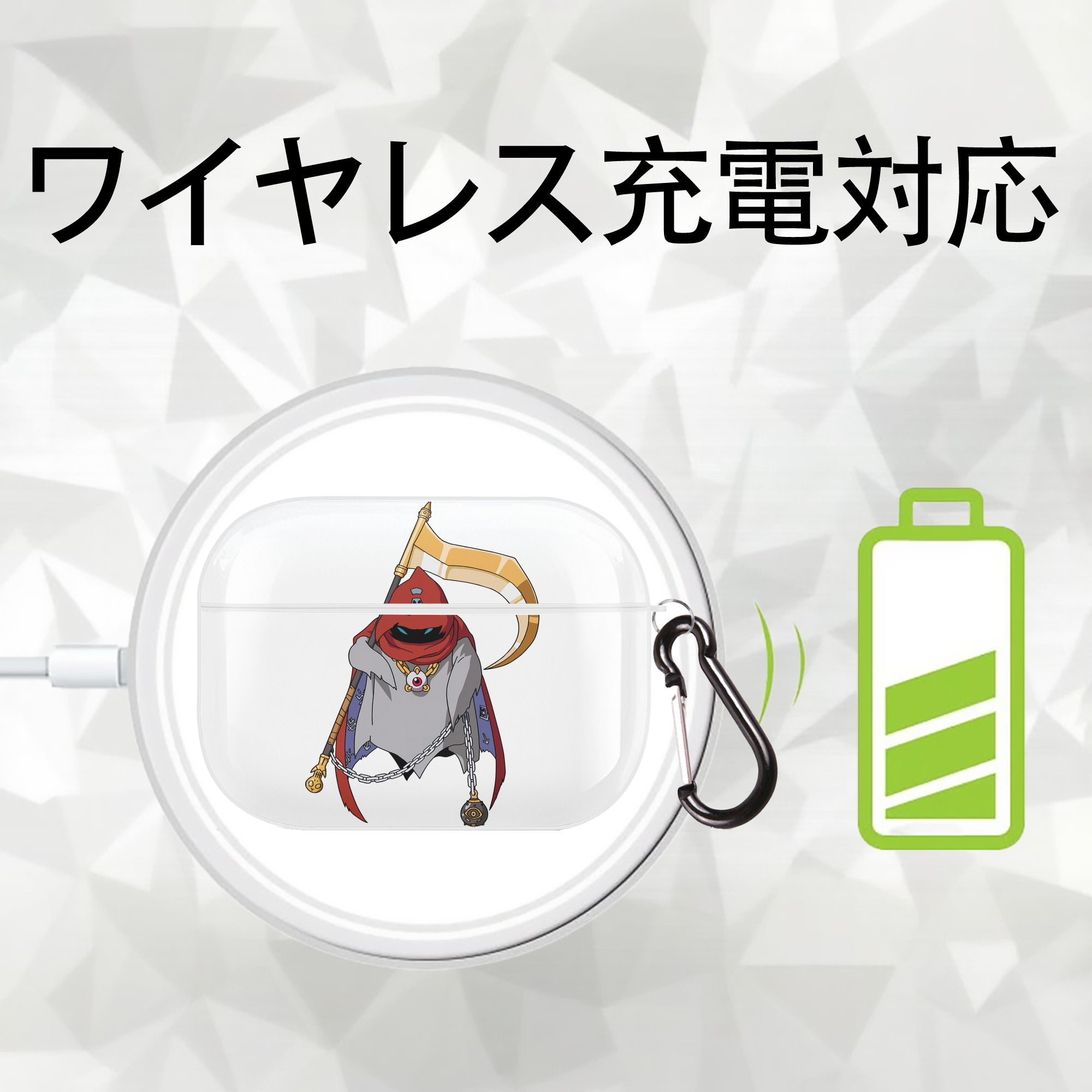 Digimon デジタルモンスター/デジモン 【AirPods Pro用】ハードシェル保護ケース 耐衝撃・防指紋・カラビナ付き商品仕様