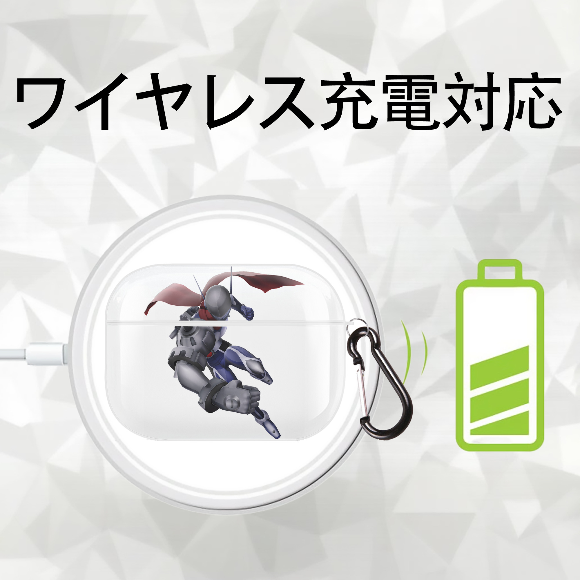 Digimon デジタルモンスター/デジモン 【AirPods Pro用】ハードシェル保護ケース 耐衝撃・防指紋・カラビナ付き商品仕様
