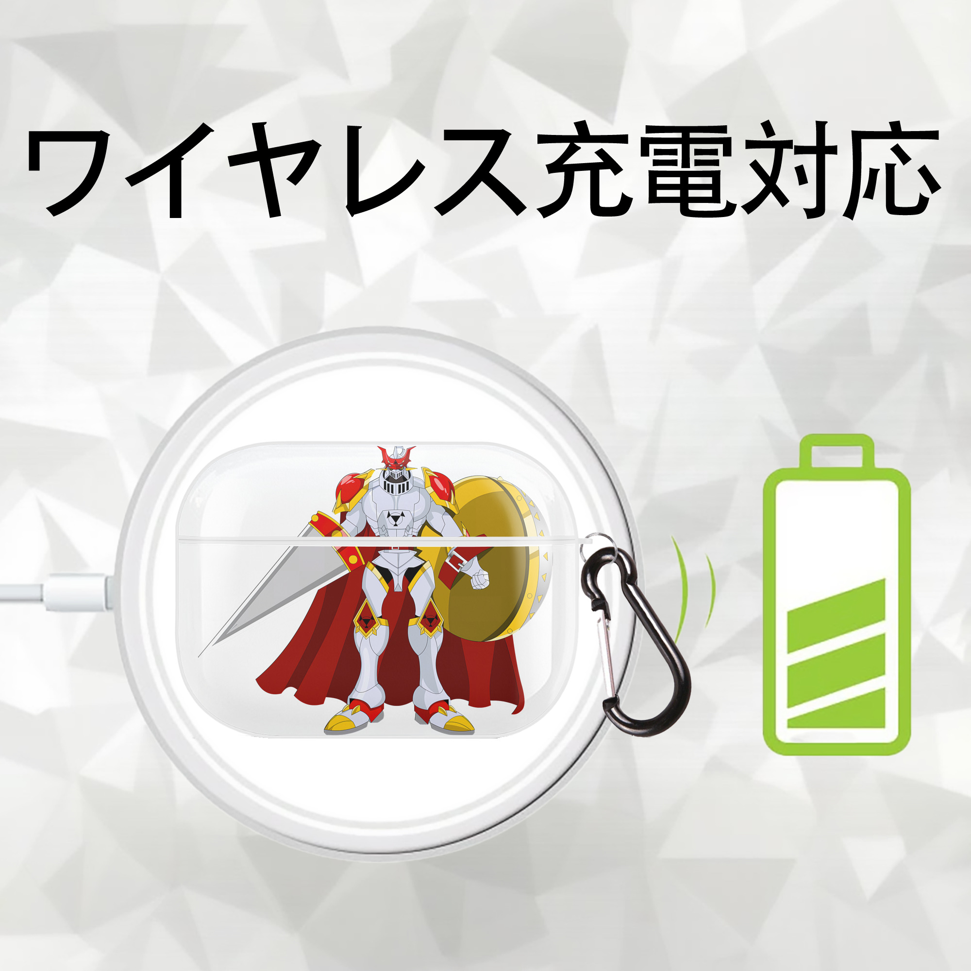 Digimon デジタルモンスター/デジモン 【AirPods Pro用】ハードシェル保護ケース 耐衝撃・防指紋・カラビナ付き商品仕様