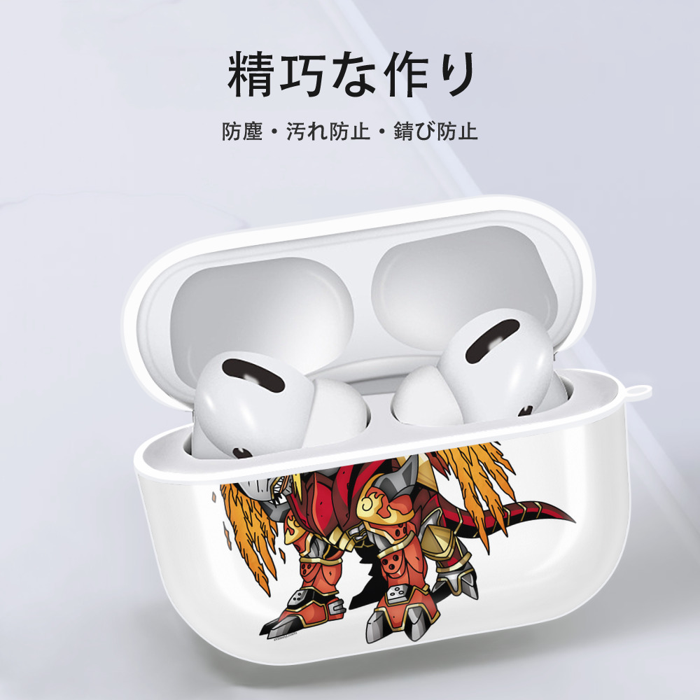 Digimon デジタルモンスター/デジモン 【AirPods Pro用】ハードシェル保護ケース 耐衝撃・防指紋・カラビナ付き商品仕様