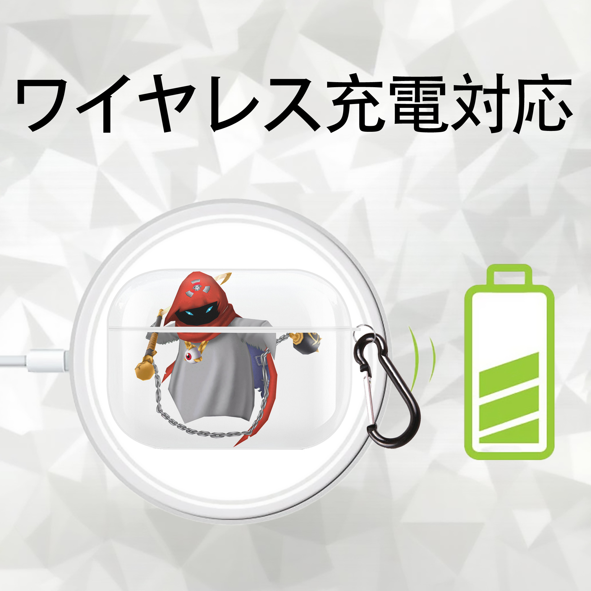 Digimon デジタルモンスター/デジモン 【AirPods Pro用】ハードシェル保護ケース 耐衝撃・防指紋・カラビナ付き商品仕様