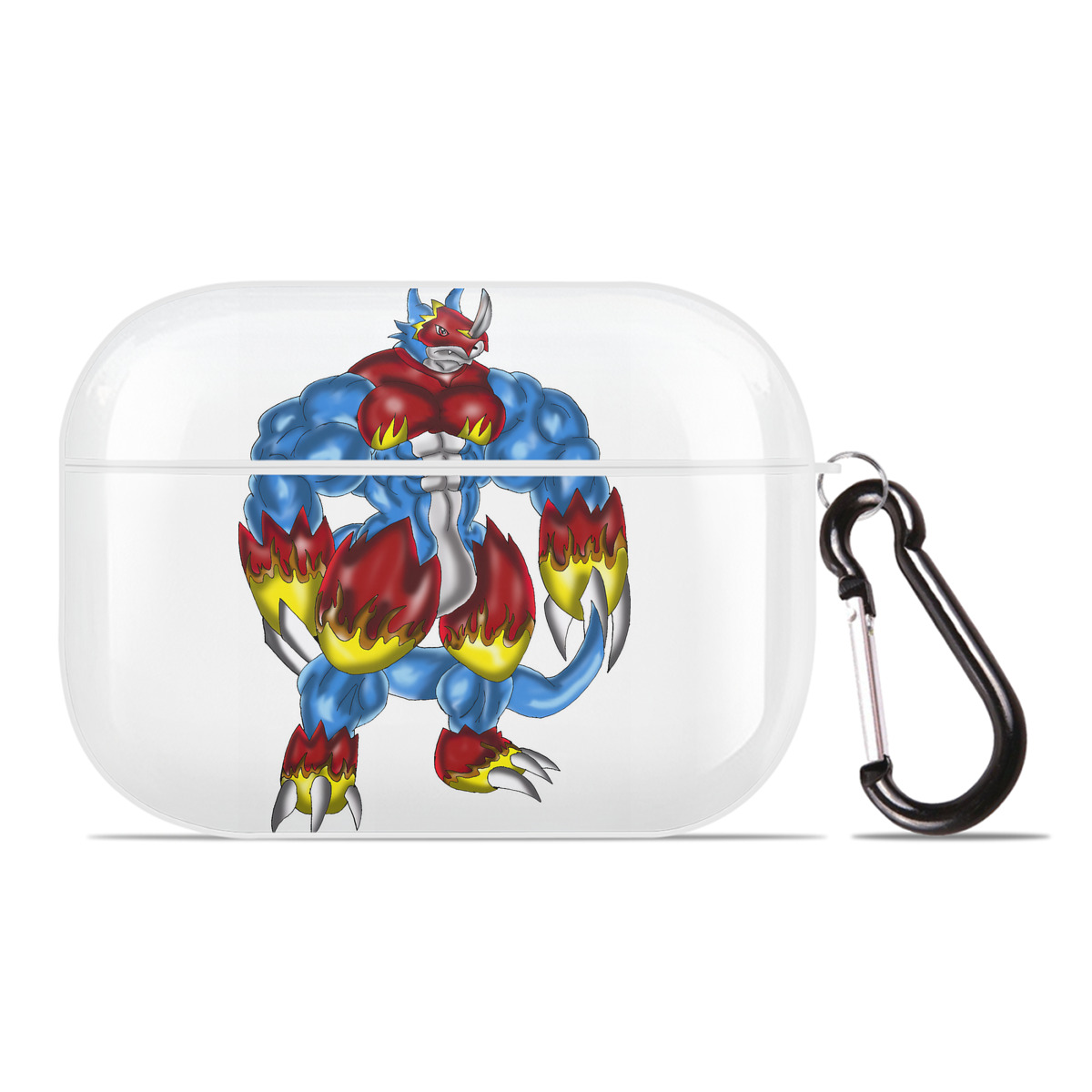 （画像用） Digimon デジタルモンスター/デジモン 【AirPods Pro用】ハードシェル保護ケース 耐衝撃・防指紋・カラビナ付き商品仕様