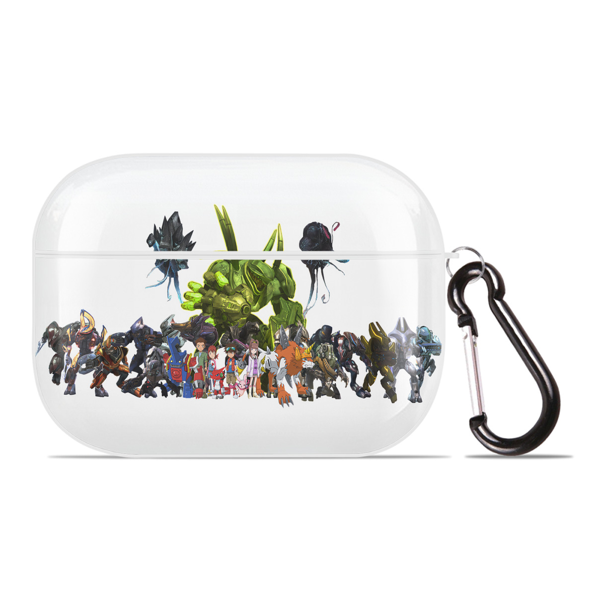 （画像用） Digimon デジタルモンスター/デジモン 【AirPods Pro用】ハードシェル保護ケース 耐衝撃・防指紋・カラビナ付き商品仕様