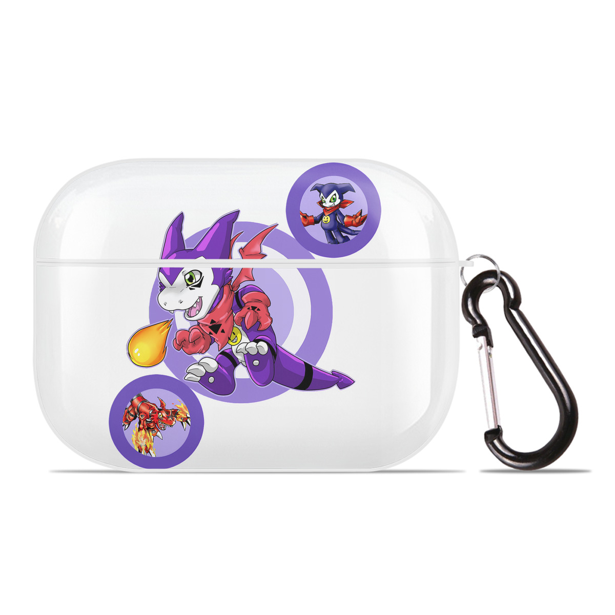 （画像用） Digimon デジタルモンスター/デジモン 【AirPods Pro用】ハードシェル保護ケース 耐衝撃・防指紋・カラビナ付き商品仕様