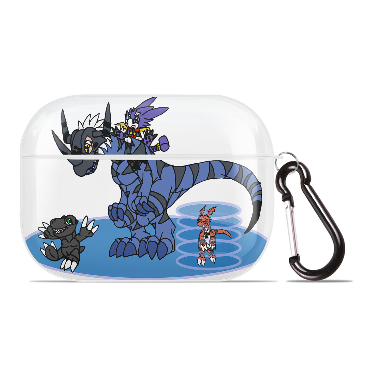 （画像用） Digimon デジタルモンスター/デジモン 【AirPods Pro用】ハードシェル保護ケース 耐衝撃・防指紋・カラビナ付き商品仕様