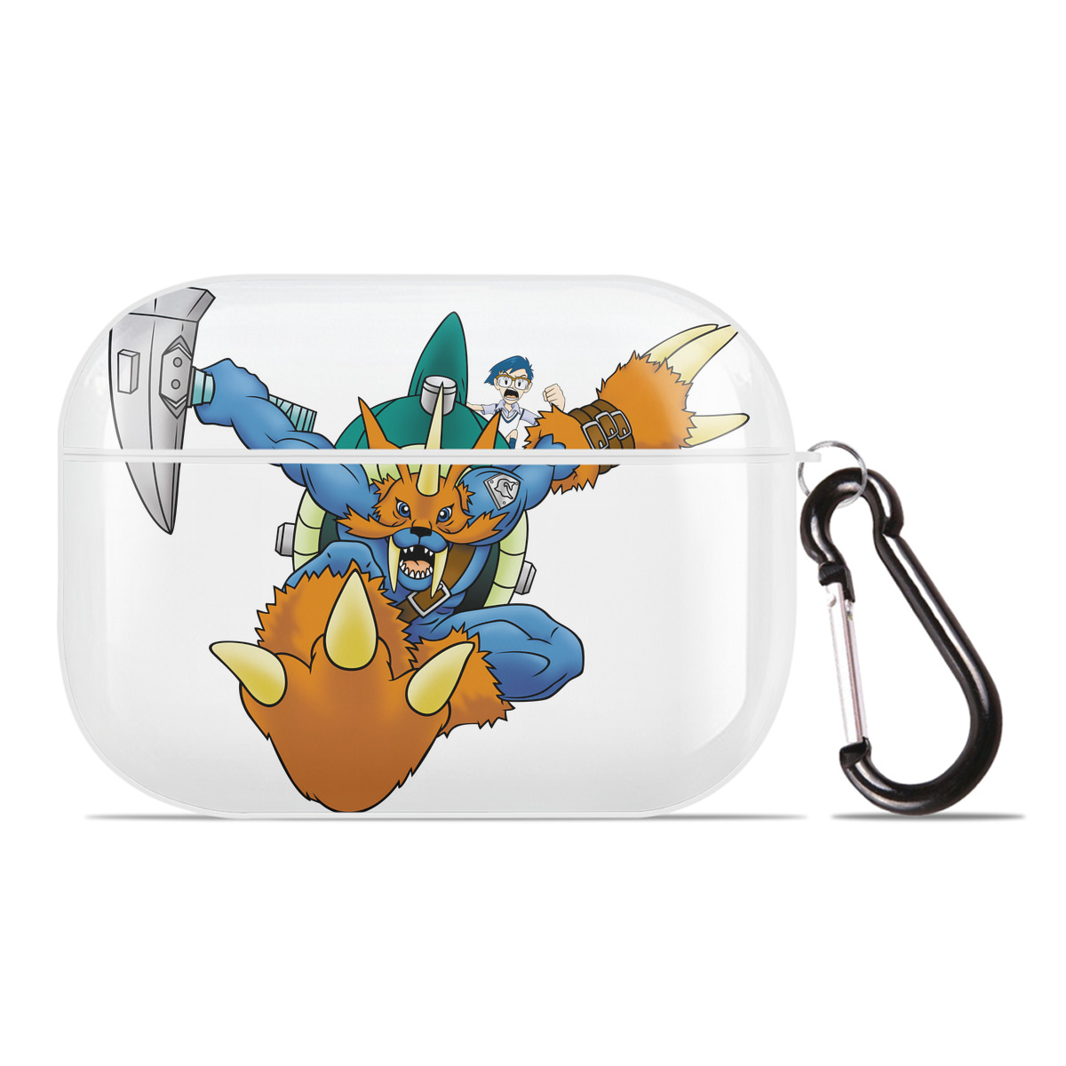 （画像用） Digimon デジタルモンスター/デジモン 【AirPods Pro用】ハードシェル保護ケース 耐衝撃・防指紋・カラビナ付き商品仕様