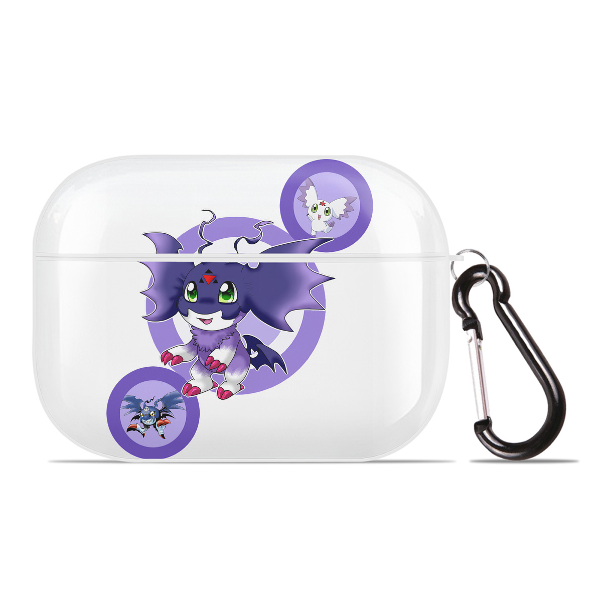 （画像用） Digimon デジタルモンスター/デジモン 【AirPods Pro用】ハードシェル保護ケース 耐衝撃・防指紋・カラビナ付き商品仕様