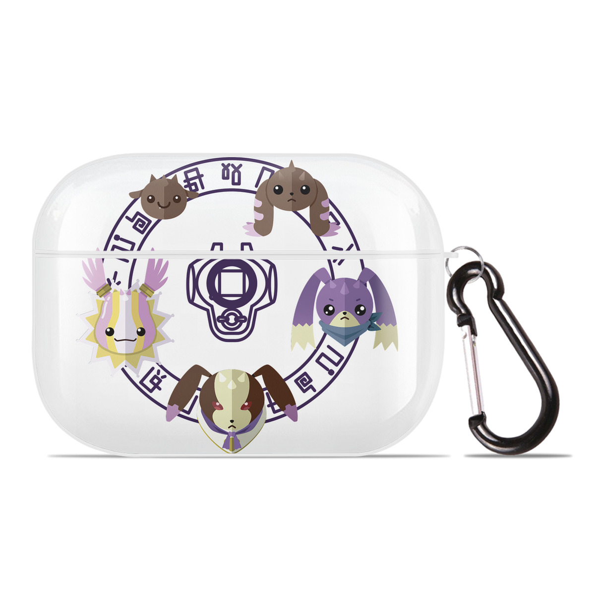 （画像用） Digimon デジタルモンスター/デジモン 【AirPods Pro用】ハードシェル保護ケース 耐衝撃・防指紋・カラビナ付き商品仕様