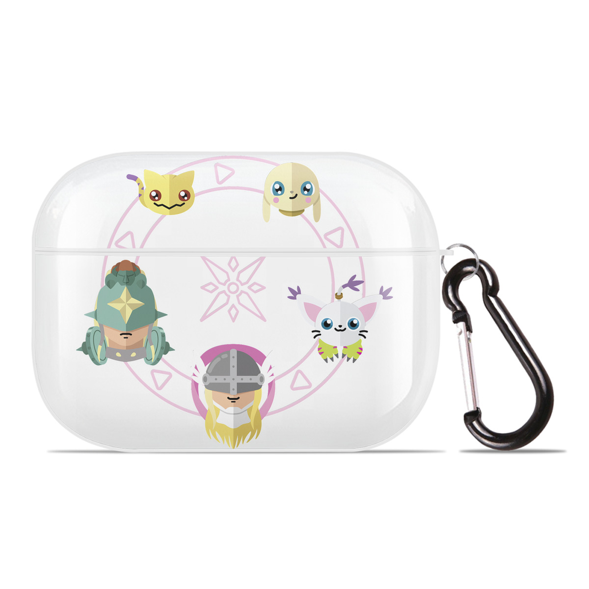 （画像用） Digimon デジタルモンスター/デジモン 【AirPods Pro用】ハードシェル保護ケース 耐衝撃・防指紋・カラビナ付き商品仕様