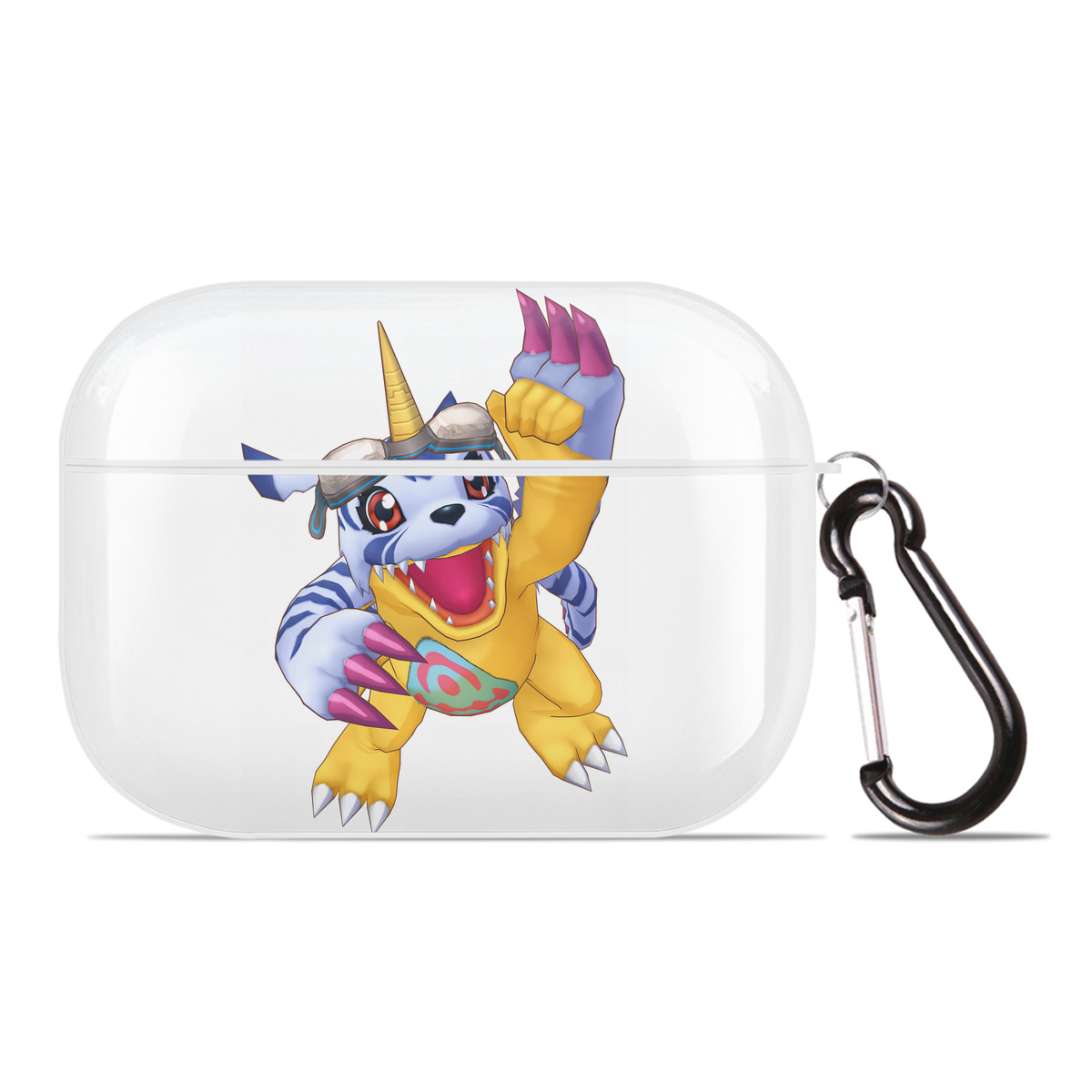 （画像用） Digimon デジタルモンスター/デジモン 【AirPods Pro用】ハードシェル保護ケース 耐衝撃・防指紋・カラビナ付き商品仕様