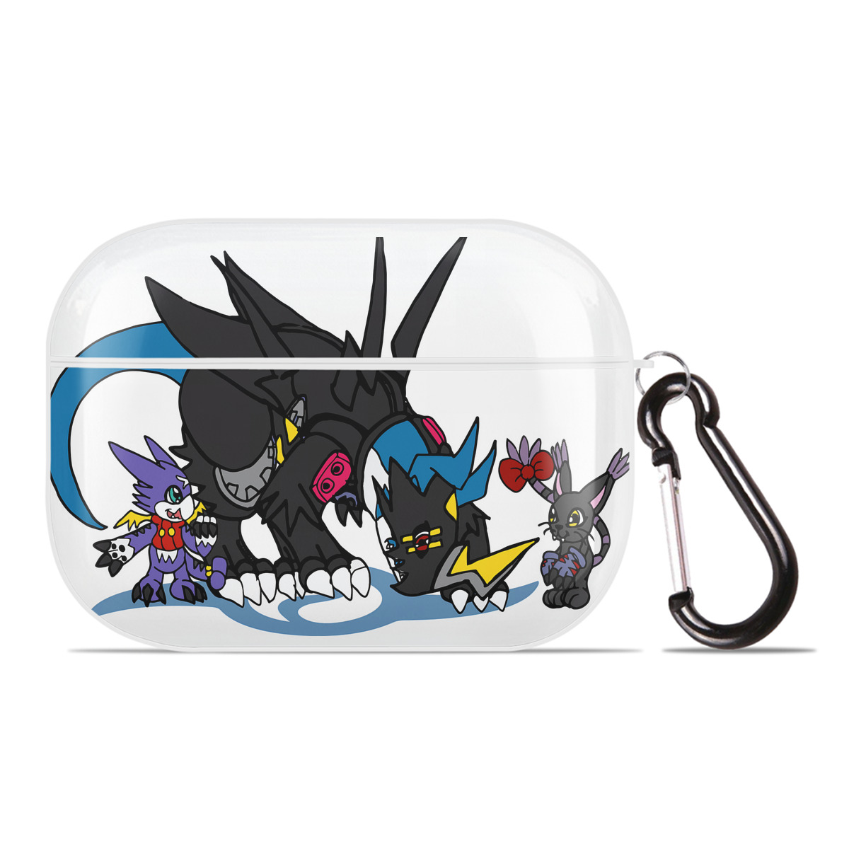 （画像用） Digimon デジタルモンスター/デジモン 【AirPods Pro用】ハードシェル保護ケース 耐衝撃・防指紋・カラビナ付き商品仕様