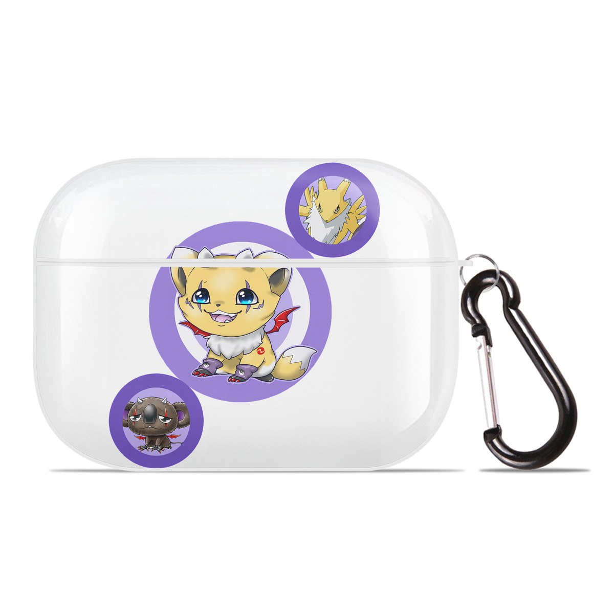 （画像用） Digimon デジタルモンスター/デジモン 【AirPods Pro用】ハードシェル保護ケース 耐衝撃・防指紋・カラビナ付き商品仕様